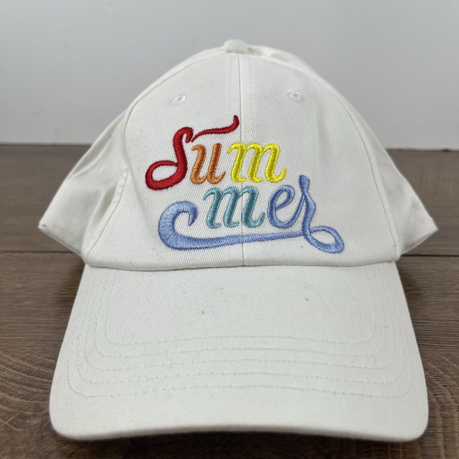 Other Summer Hat Summer Baseball Hat White Adjustable Hat White Ad Size ONE SIZE - 5 Thumbnail