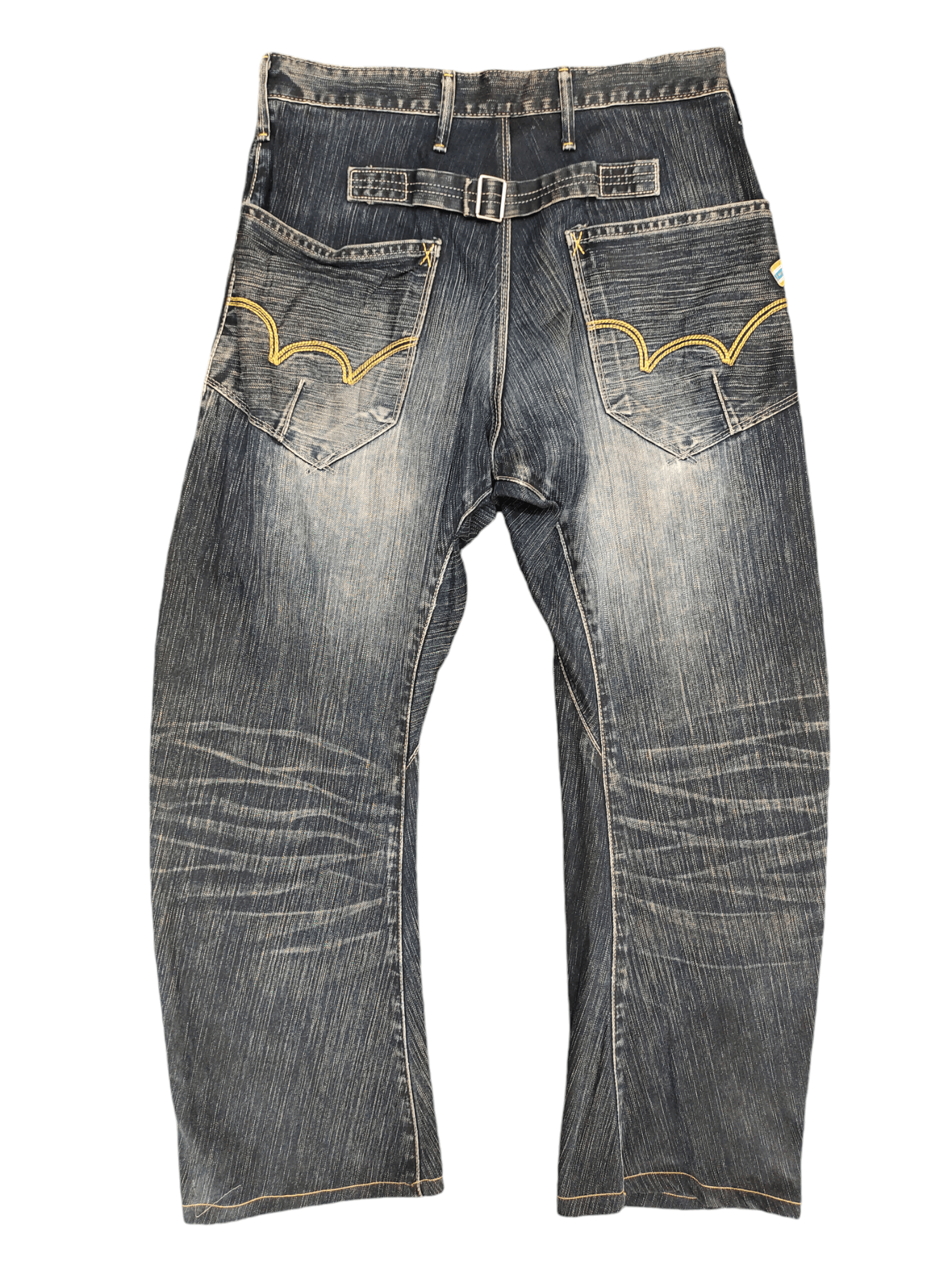 Edwin Edwin Function Clawmark Distress Loose Denim Jeans Y2k Size US 30 / EU 46 - 11 Thumbnail