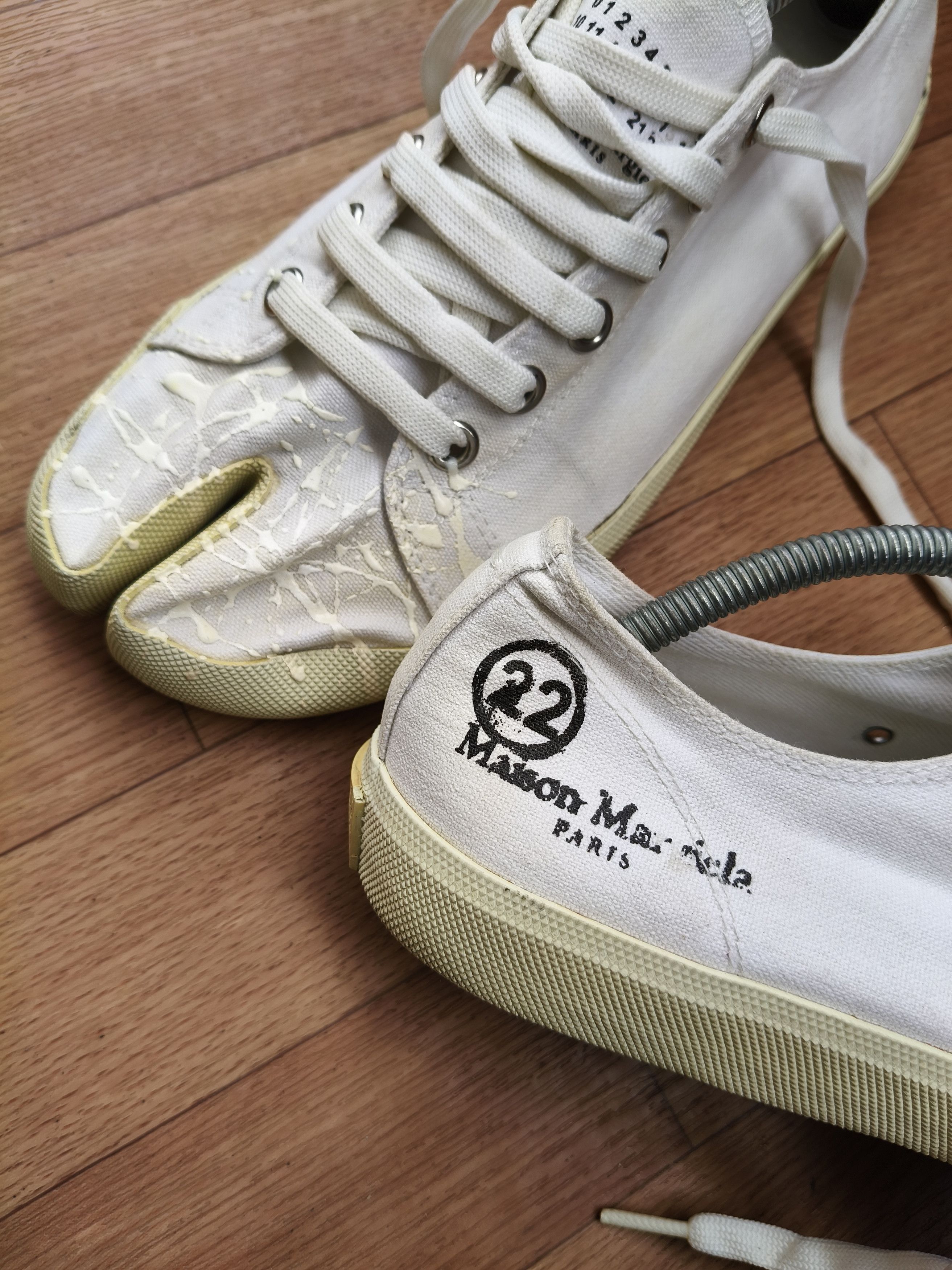 Maison Margiela Maison Margiela splatter canvas tabi Size US 9.5 / EU 42-43 - 11 Thumbnail