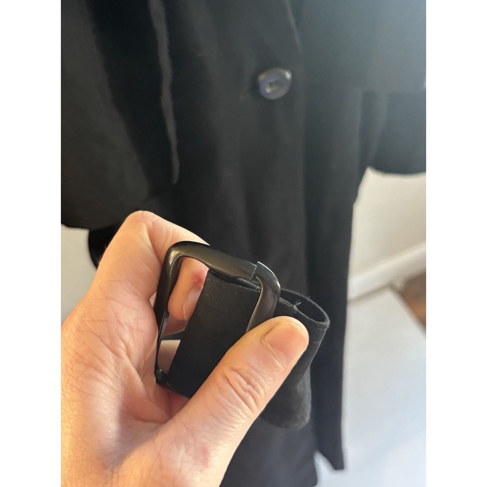 London Fog London Fog Black Trench Coat Women’s Full Length Classic Size L / US 10 / IT 46 - 4 Thumbnail