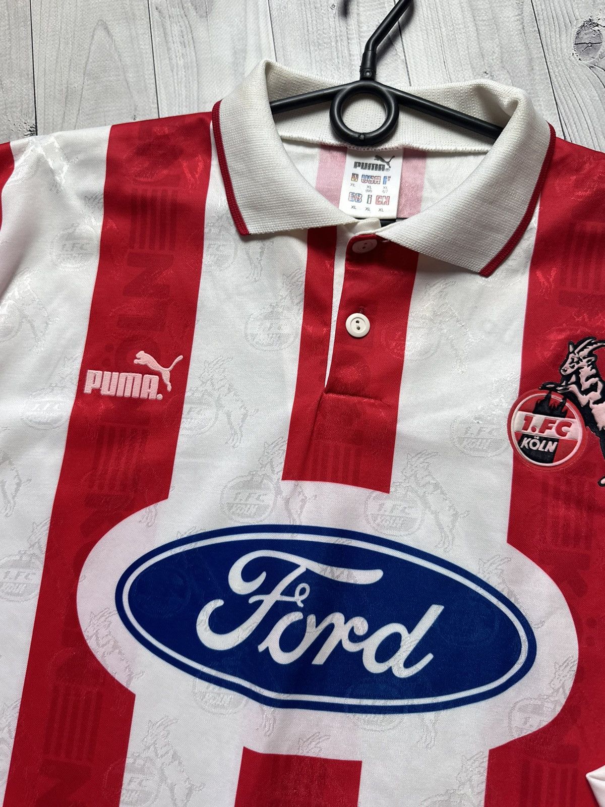 Puma × Vintage Vintage koln puma soccer jersey rare ford logo XL Size US XL / EU 56 / 4 - 5 Thumbnail