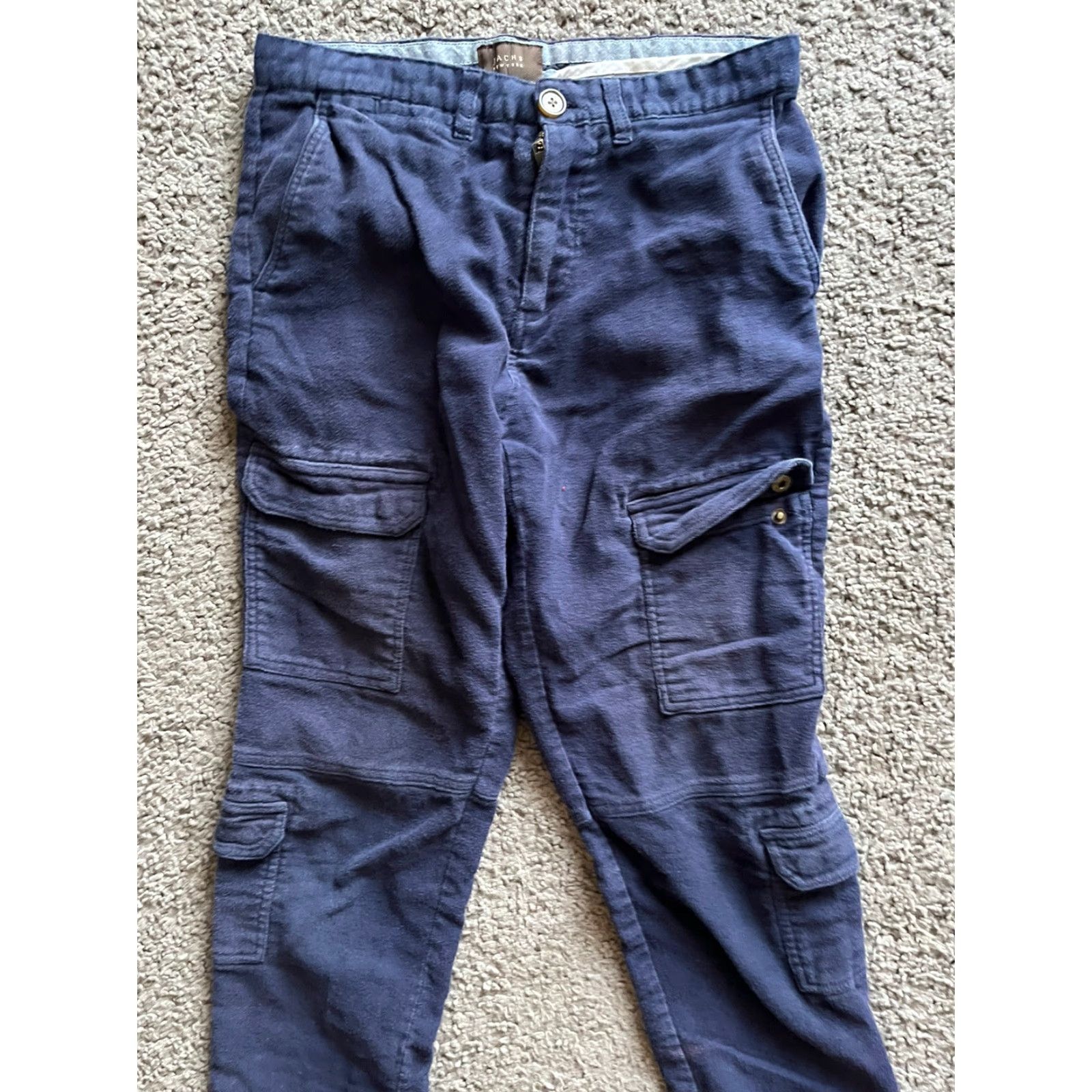 Vintage VINTAGE JACHS New York Mens Navy Brooklyn Fit Cargo Pants 29 Inseam 32.5 Adult Regular Navy Cargo Pants Mens 29 Size US 29 - 4 Thumbnail