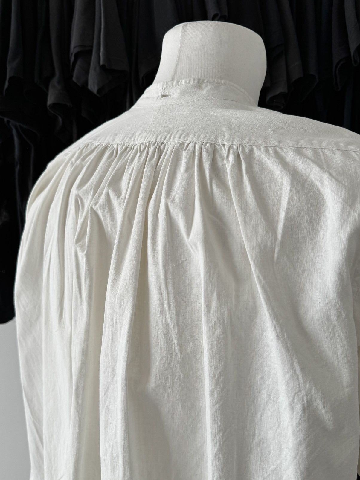 Japanese Brand 1910s Antique Edwardian Era Dress/Nightgown Smock Shirt Size US M / EU 48-50 / 2 - 9 Thumbnail