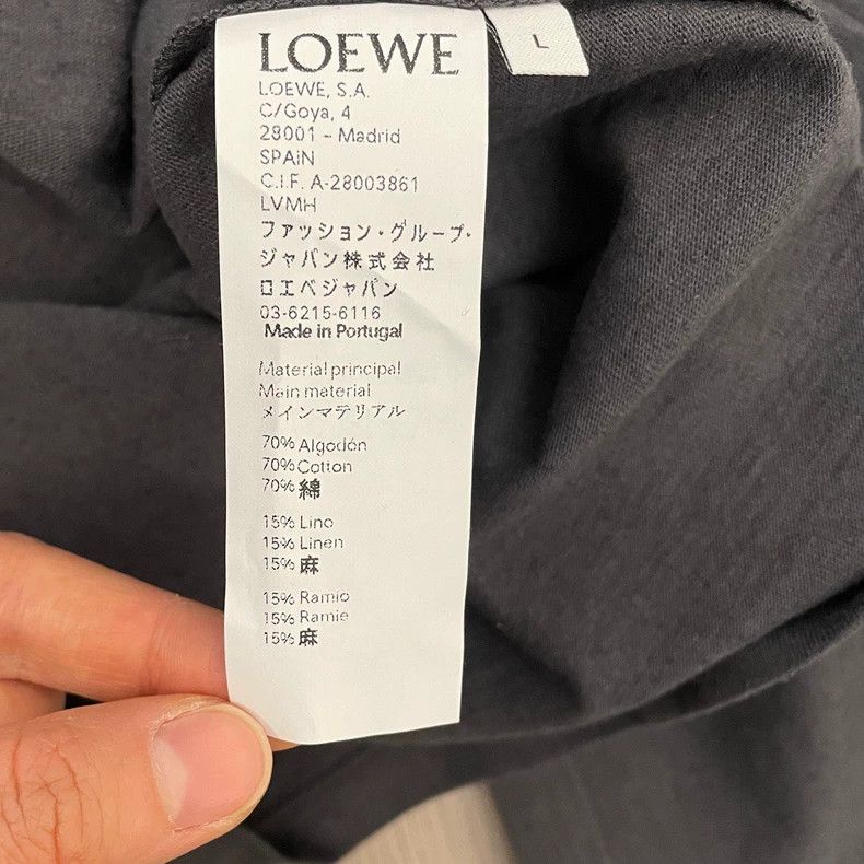 Loewe loewe Gray silhouette patch logo short-sleeved T-shirt 2506 Size US M / EU 48-50 / 2 - 6 Thumbnail