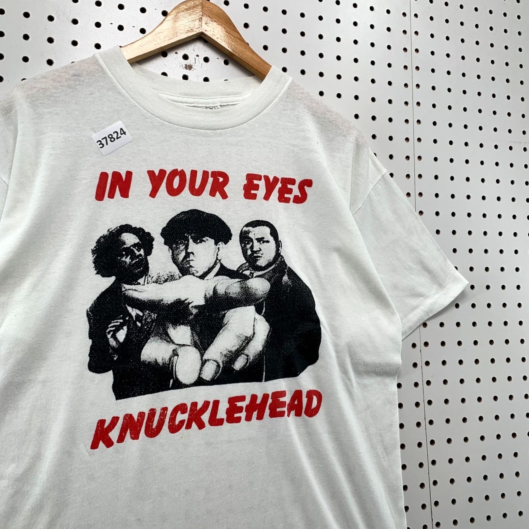 Vintage VINTAGE Three Stooges Shirt Mens Large White Single Stitch Knuckle Head 90s Movie Size US L / EU 52-54 / 3 - 5 Thumbnail