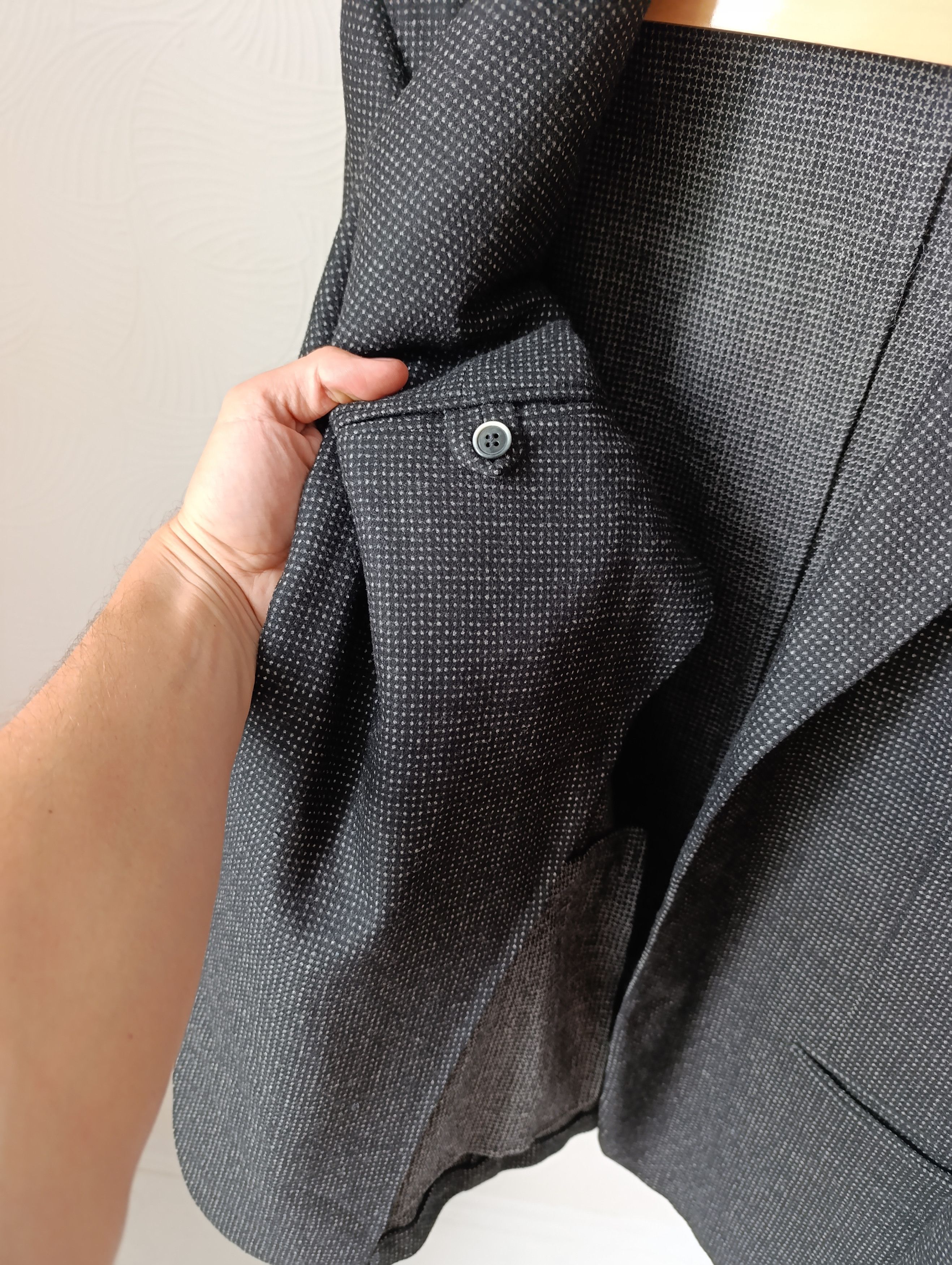 Loro Piana WOOL MENS BLAZER MADE OF LORO PIANA ZELANDER MATERIAL Size 54R - 15 Thumbnail