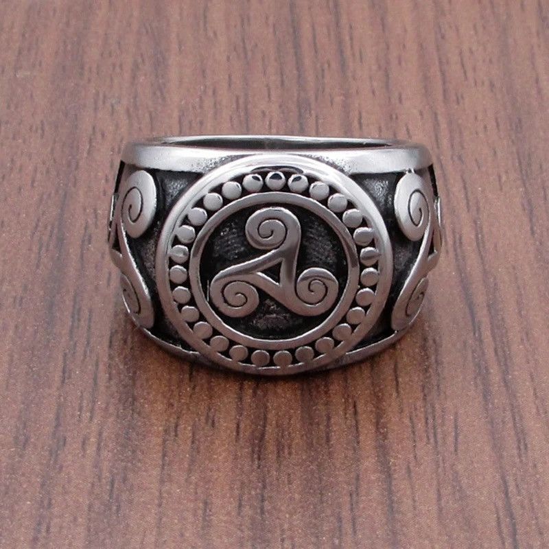 Jewelry × Vintage Free Shipping Punk Vegvisir Viking Stainless Steel Rings Size ONE SIZE - 4 Thumbnail