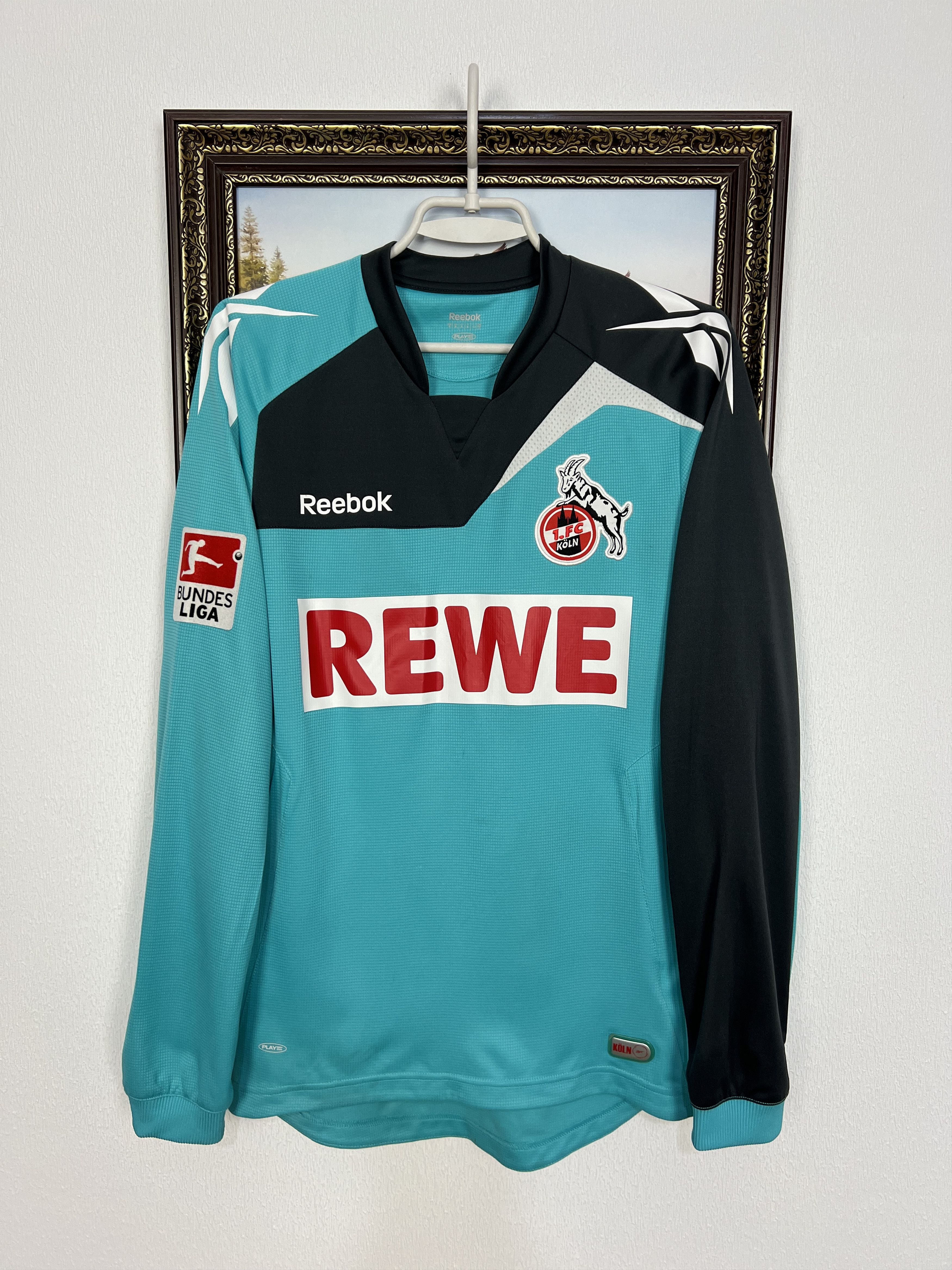 Reebok Koln Goalkeeper football shirt Soccer #1 Rensing Jersey Size US S / EU 44-46 / 1 - 1 Thumbnail