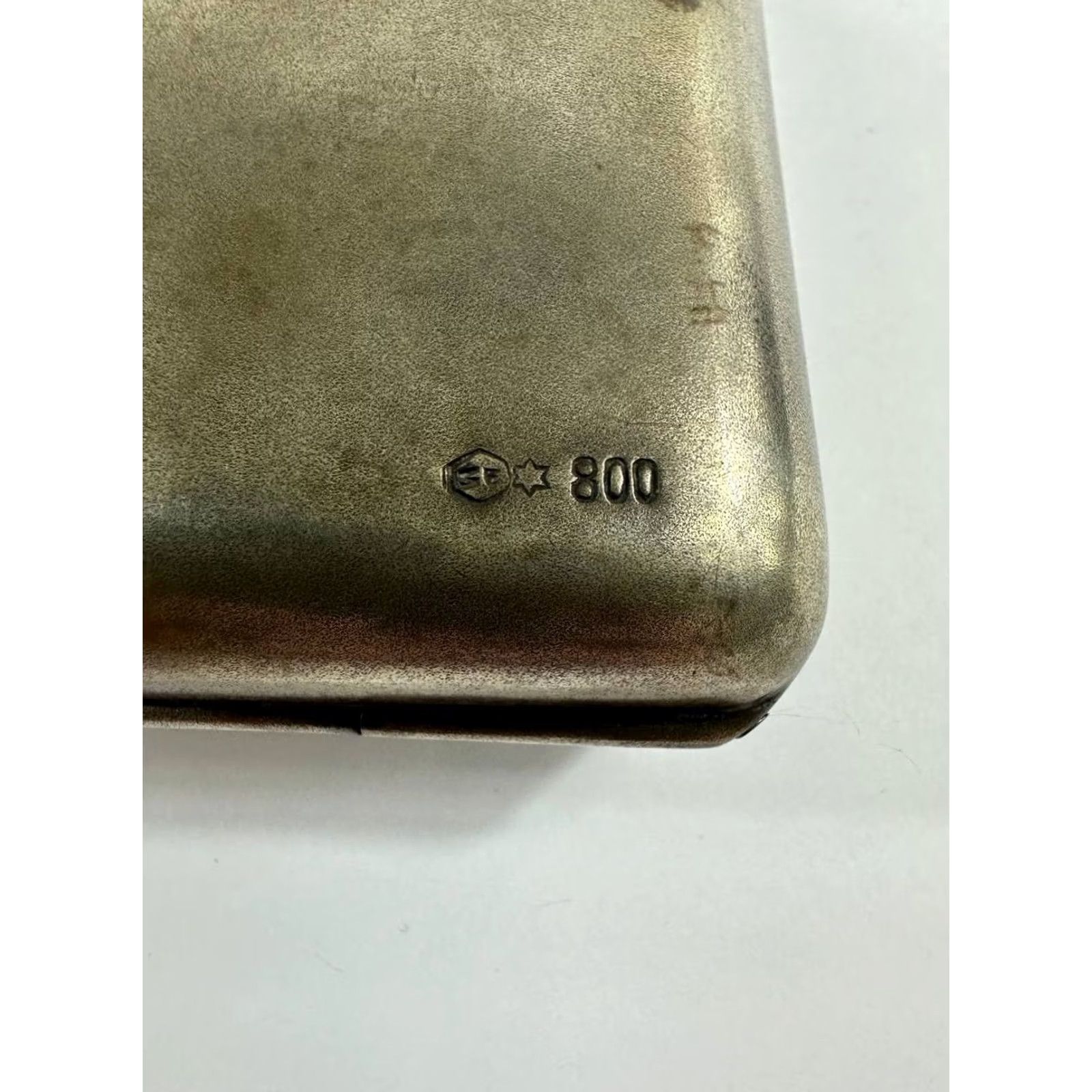 Vintage VINTAGE Antique 800 Silver Art Deco Evening Clutch Purse Etched Floral Design Chain Monogram 375g Silver Purse Womens Size ONE SIZE - 7 Thumbnail