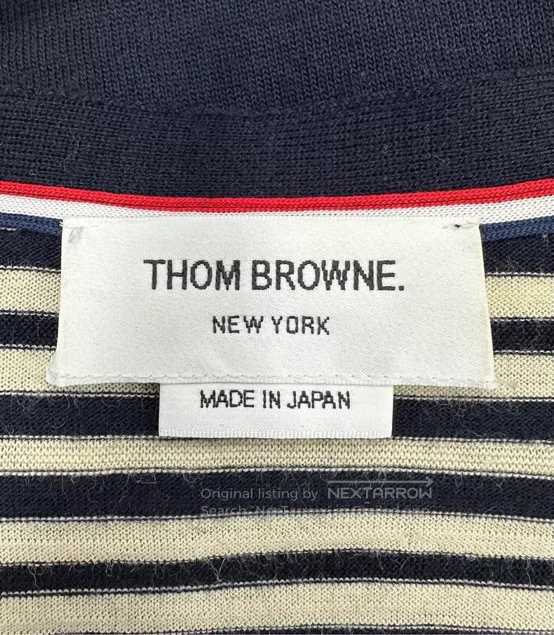 Thom Browne Thom Browne Black and White Classic Striped Knit Open Card Size US M / EU 48-50 / 2 - 3 Thumbnail
