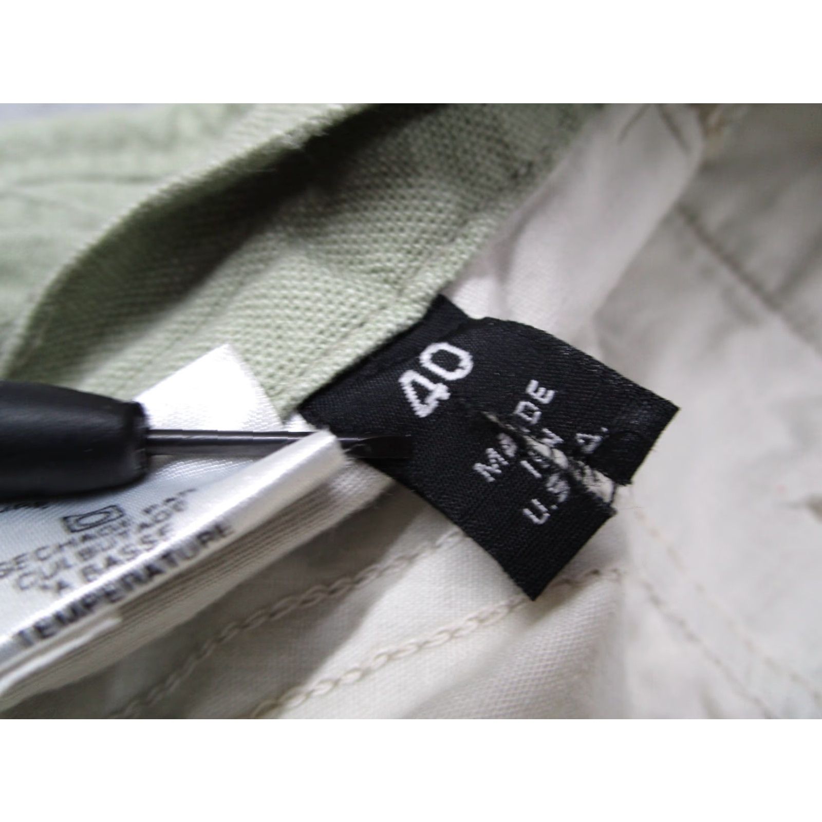 Patagonia VINTAGE Patagonia Pants Mens 40 Green Pleated Chinos Y2K Made in USA 40x33 Size US 40 / EU 56 - 4 Thumbnail
