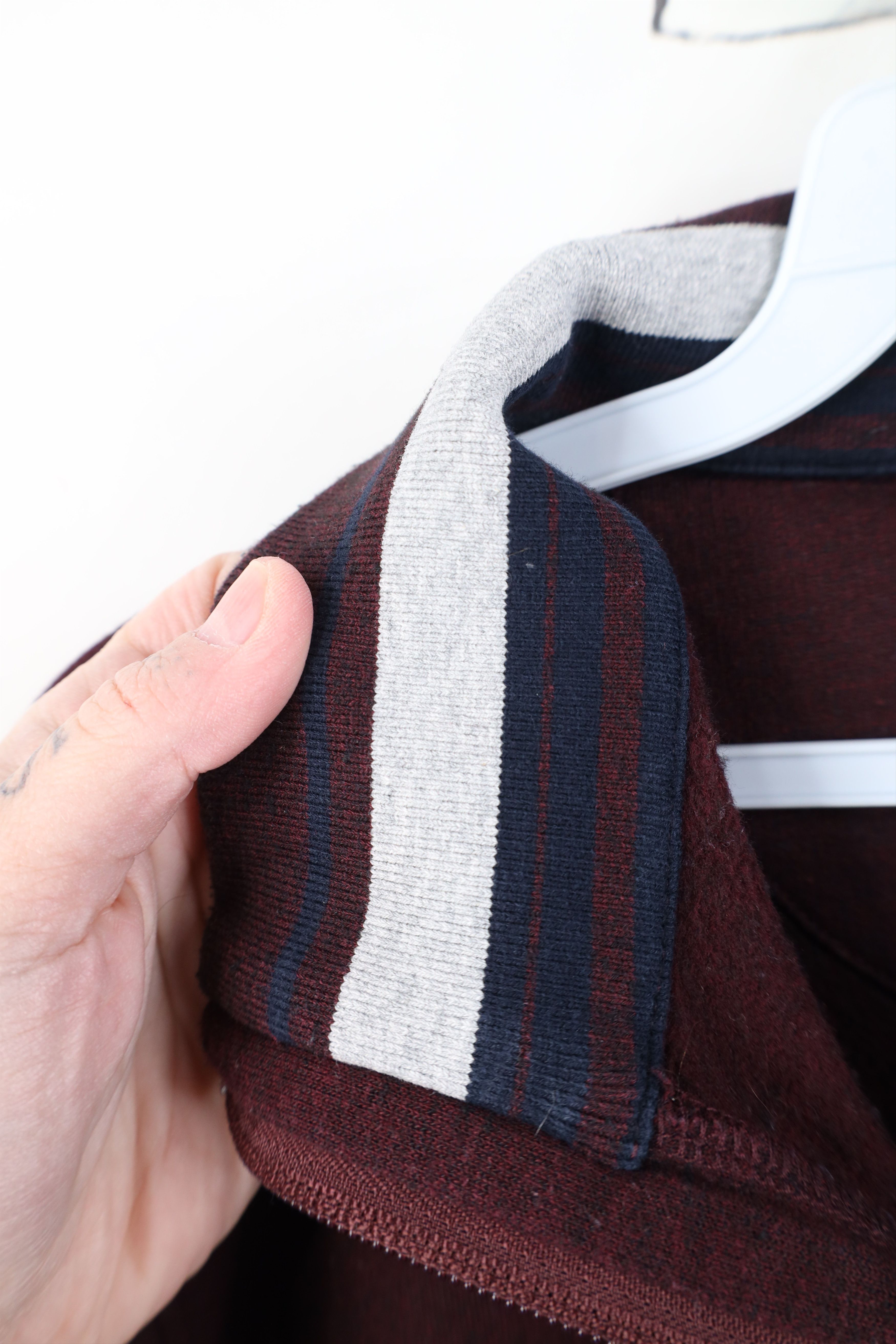 UNTUCKit Untuckit Heavyweight 1/4 Half Zip Pullover Sweater Maroon Size US S / EU 44-46 / 1 - 5 Thumbnail