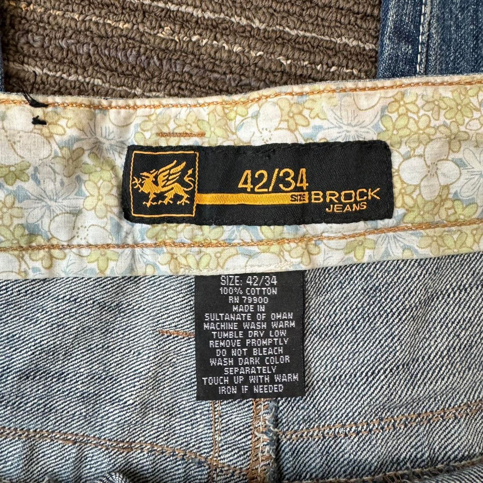 JNCO × Vintage Vintage Baggy y2k Brock Denim Destressed Jeans Size US 42 / EU 58 - 3 Thumbnail