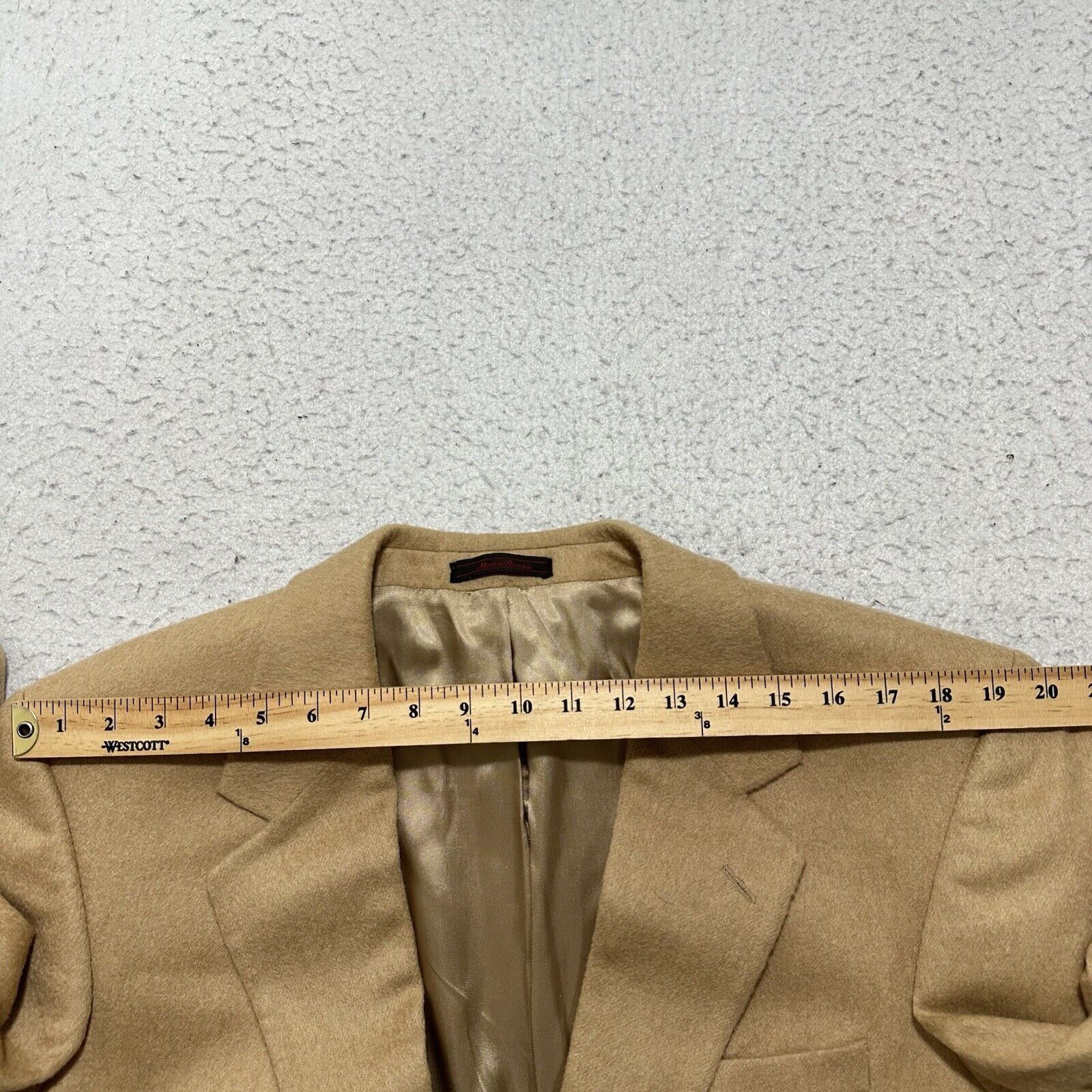 Other Christopher Hayes 42S 100% Camelhair Suit Jacket Beige Coat Size 42S - 14 Thumbnail