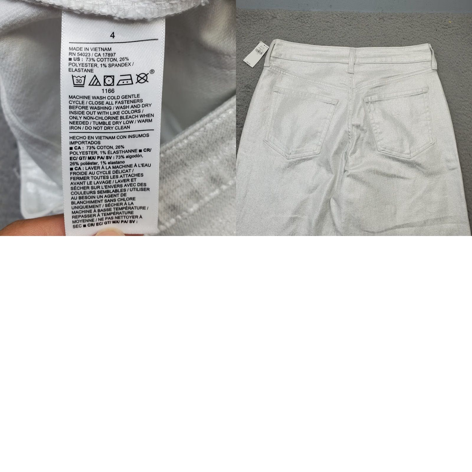 Old Navy Old Navy Pants Womens 4 Multicolor High Rise OG Loose Pockets Chino Casual 4 Womens Pants Size 27" / US 4 / IT 40 - 8 Thumbnail