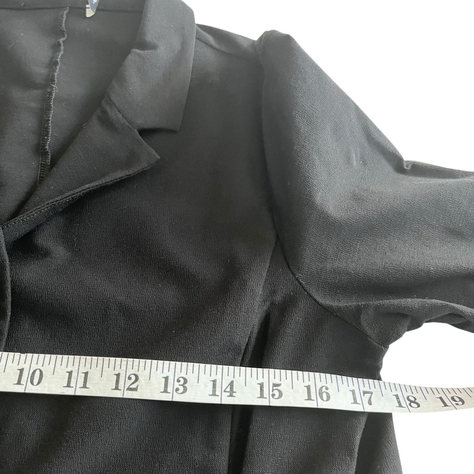 Eileen Fisher Eileen Fisher Black Single Breasted Viscose Blazer Jacket Size M / US 6-8 / IT 42-44 - 7 Thumbnail