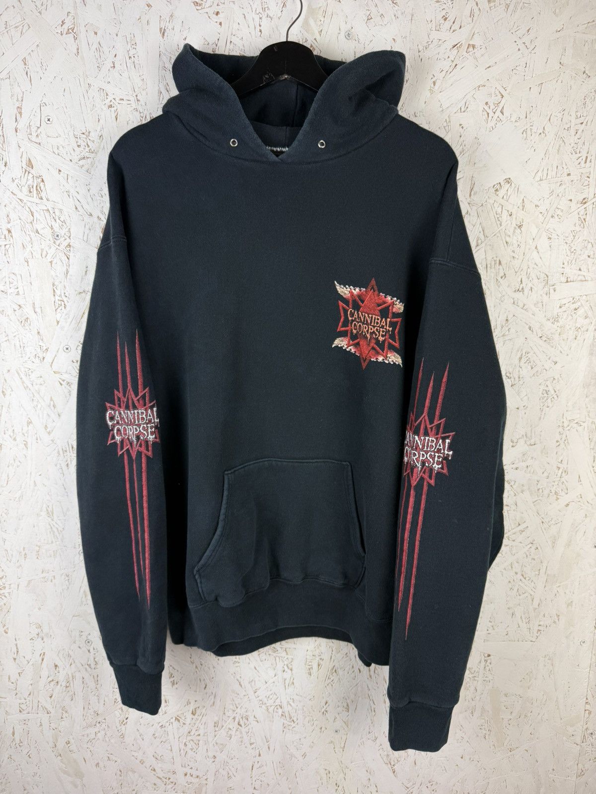 Band Tees 00s Cannibal Corpse 2002 Smashed Face Death Metal Hoodie XL Size US XL / EU 56 / 4 - 4 Thumbnail