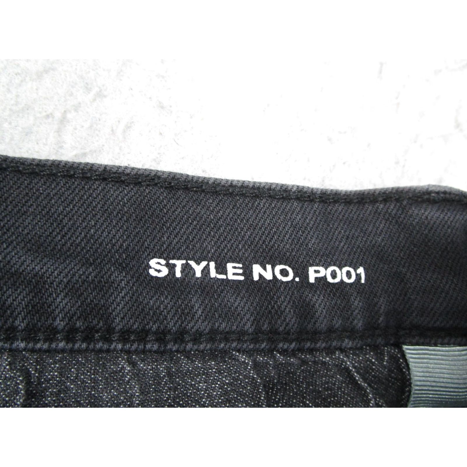 Denime Purple Brand Jeans Mens 34 Black P001 Slim Fit Low Rise Slim Leg Stretch Denim 5-Pocket Design Size US 34 / EU 50 - 4 Thumbnail