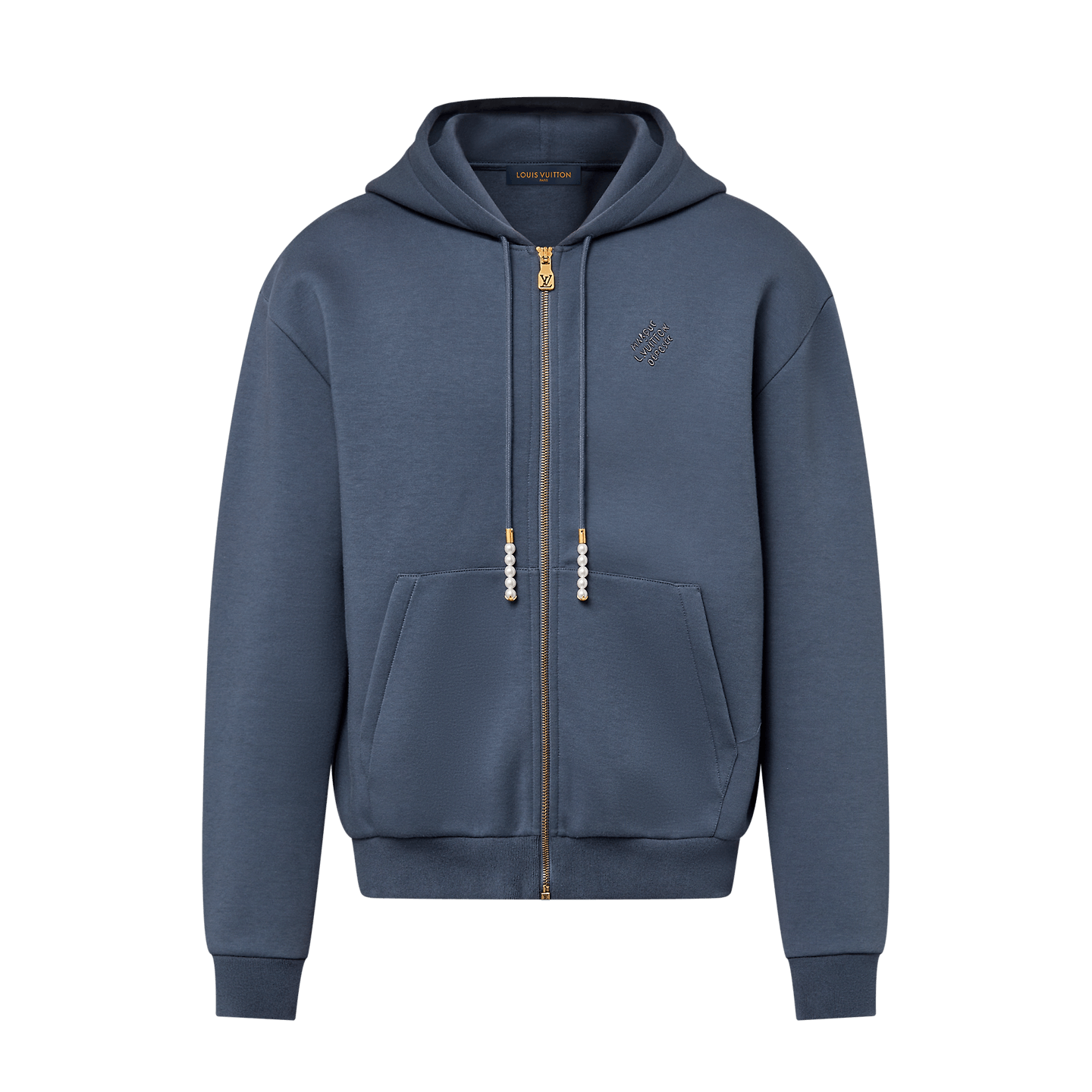 LV Monogram French Terry Zip-Through Hoodie 関税込 Monogram French Terry Zip-Through Hoodie - Men - Ready-to