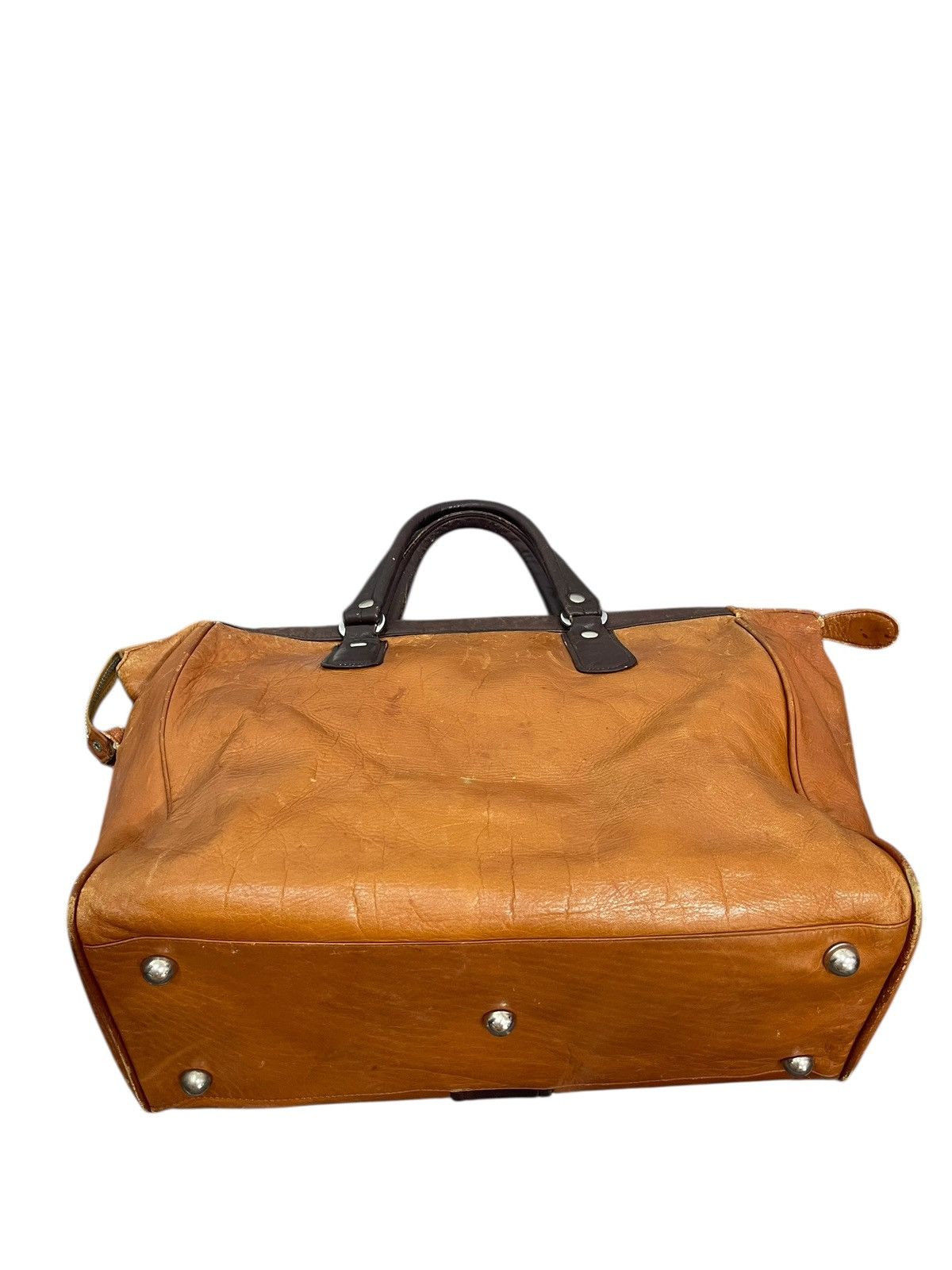 Genuine Leather Full Leather Patina Unknown Japan Duffle Travel Bag 2🟩1 Size ONE SIZE - 12 Thumbnail