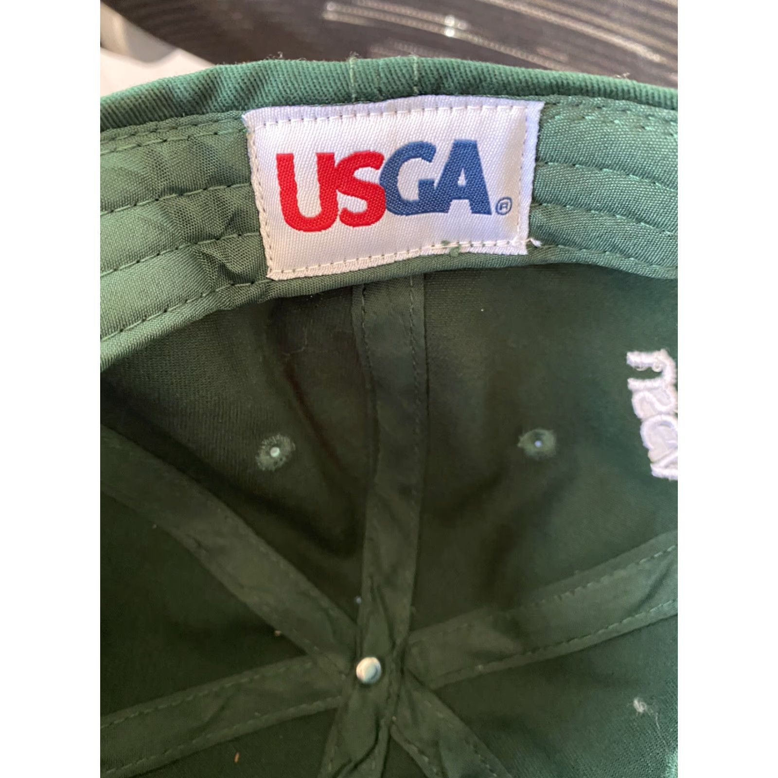 Vintage 2018 US Open Shinnecock Hills Golf Hat Green Baseball Ball Marker Magnetic Hat Mens Adjustable Green US Open Mens Size ONE SIZE - 5 Thumbnail