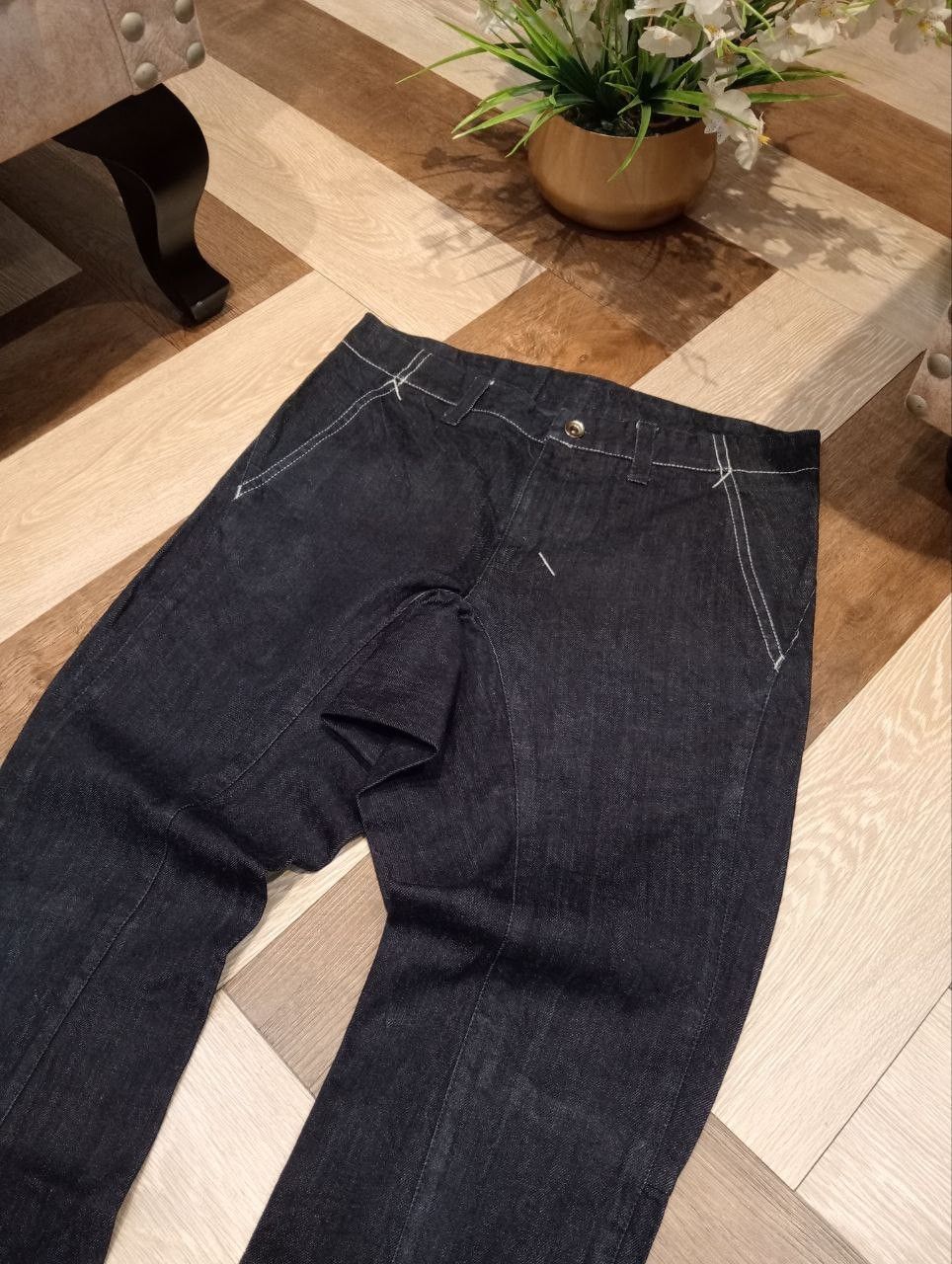 Katharine Hamnett London HAMNETT BLUE INDIGO MODEL SPS DENIM PANTS Size US 33 - 4 Thumbnail