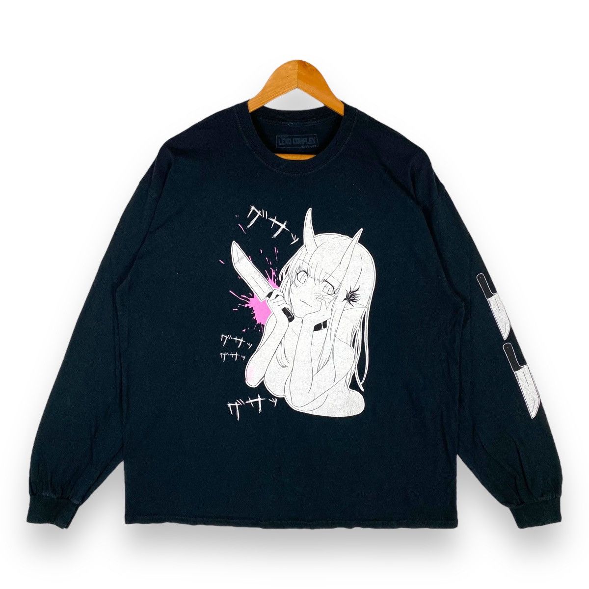 Anime × Japanese Brand LEWD COMPLEX Horror Anime Hentai Graphic Tee Size US XL / EU 56 / 4 - 1 Thumbnail
