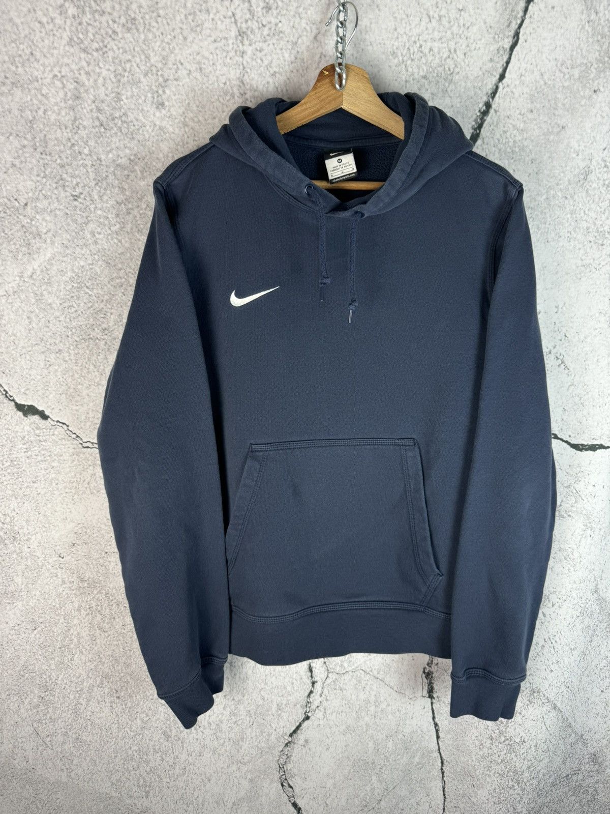 Nike NIKE VINTAGE 00S BASIC LOGO OVERSIZE HOODIE SWEATSHIRT CREAM | Grailed