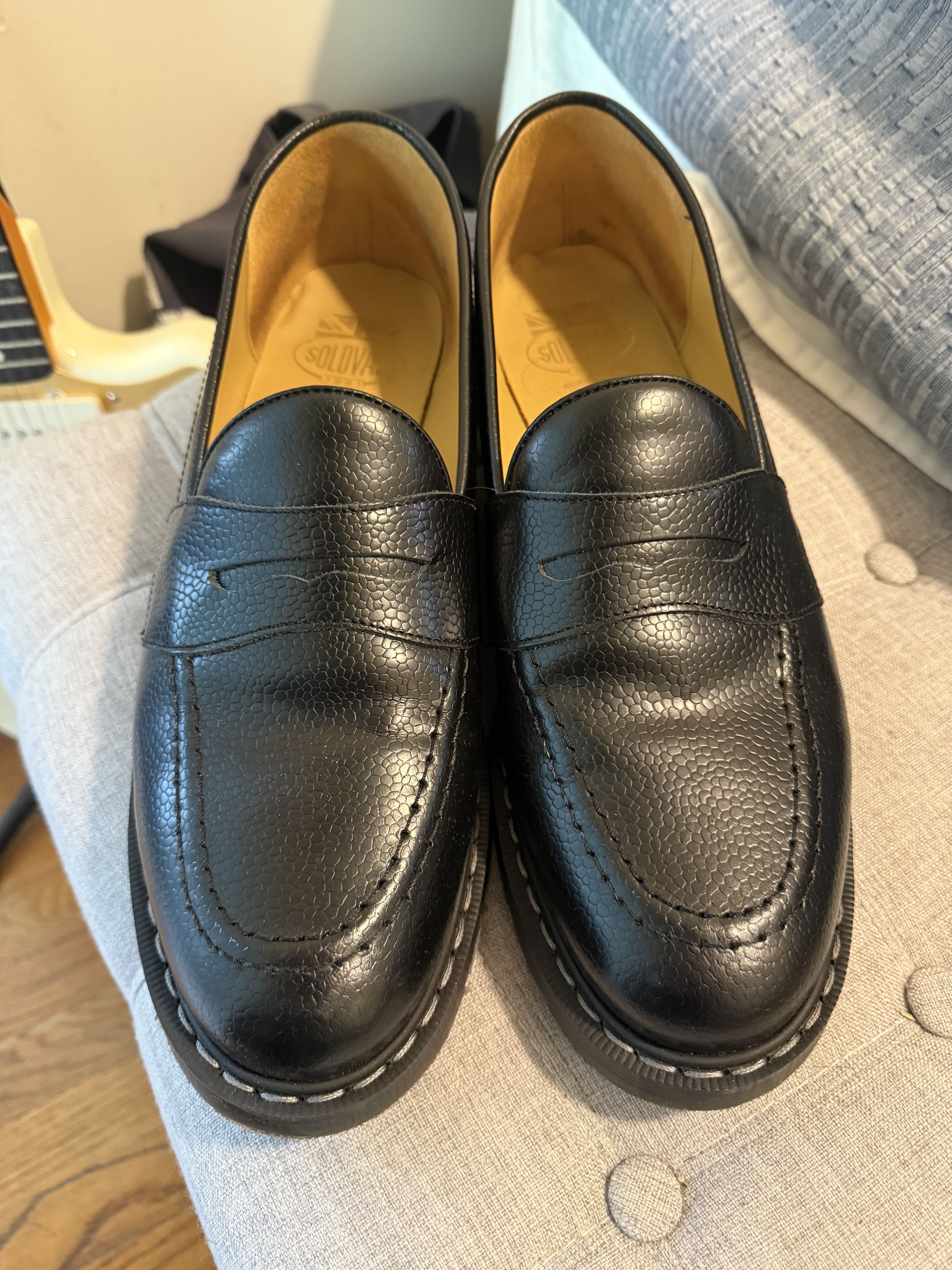 Solovair Hi-Shine Grain Penny Loafer Size US 13 / EU 46 - 5 Thumbnail