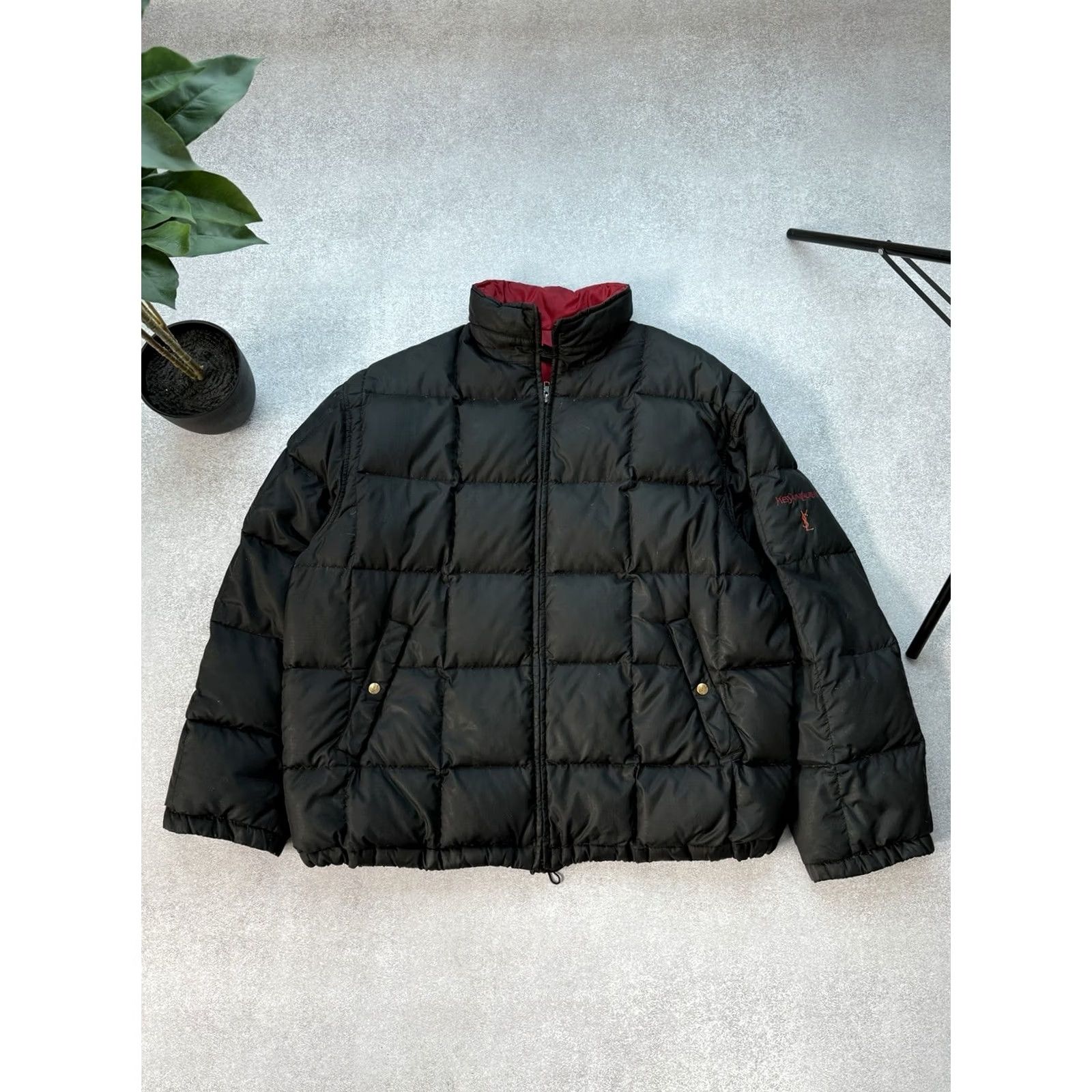 Yves Saint Laurent VINTAGE Yves Saint Laurent Down Jacket Black Men’s L Jacket Size US L / EU 52-54 / 3 - 2 Thumbnail