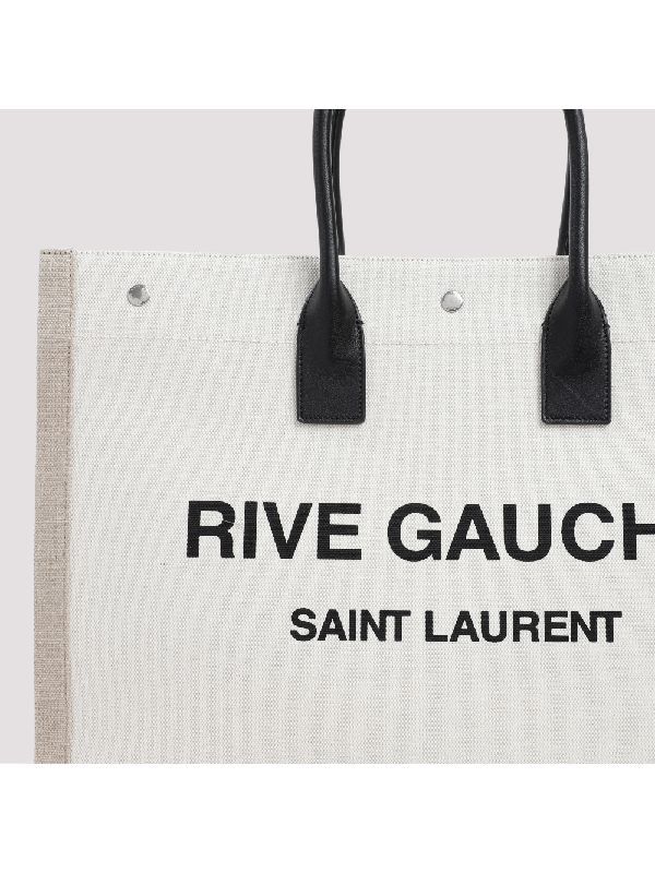 Saint Laurent Paris oc11z0226 499290 Size: OS / Rive Gauche Tote in Canvas Size ONE SIZE - 6 Thumbnail