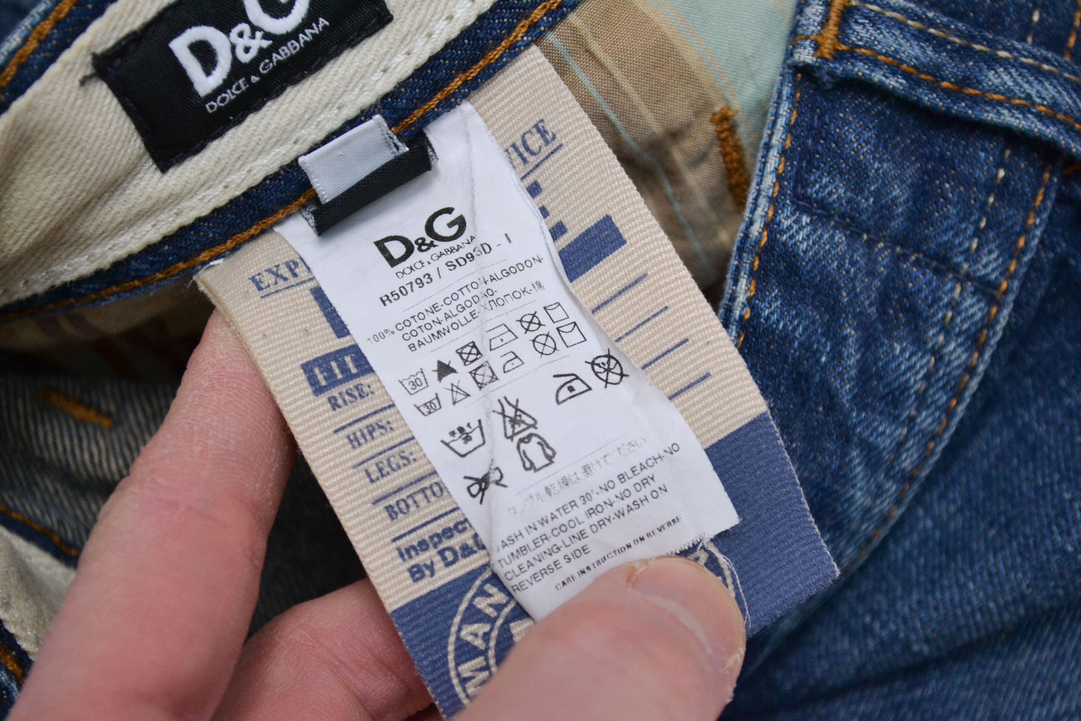 Dolce & Gabbana D&G Dolce&Gabbana Designer Men’s Blue Jeans Denim Pants Size US 33 - 6 Thumbnail