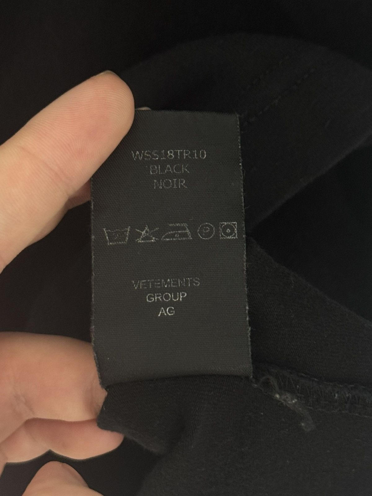 Vetements ✅ Vetements Group Slim Cropped Lonsleeve Black M Size M / US 6-8 / IT 42-44 - 8 Thumbnail