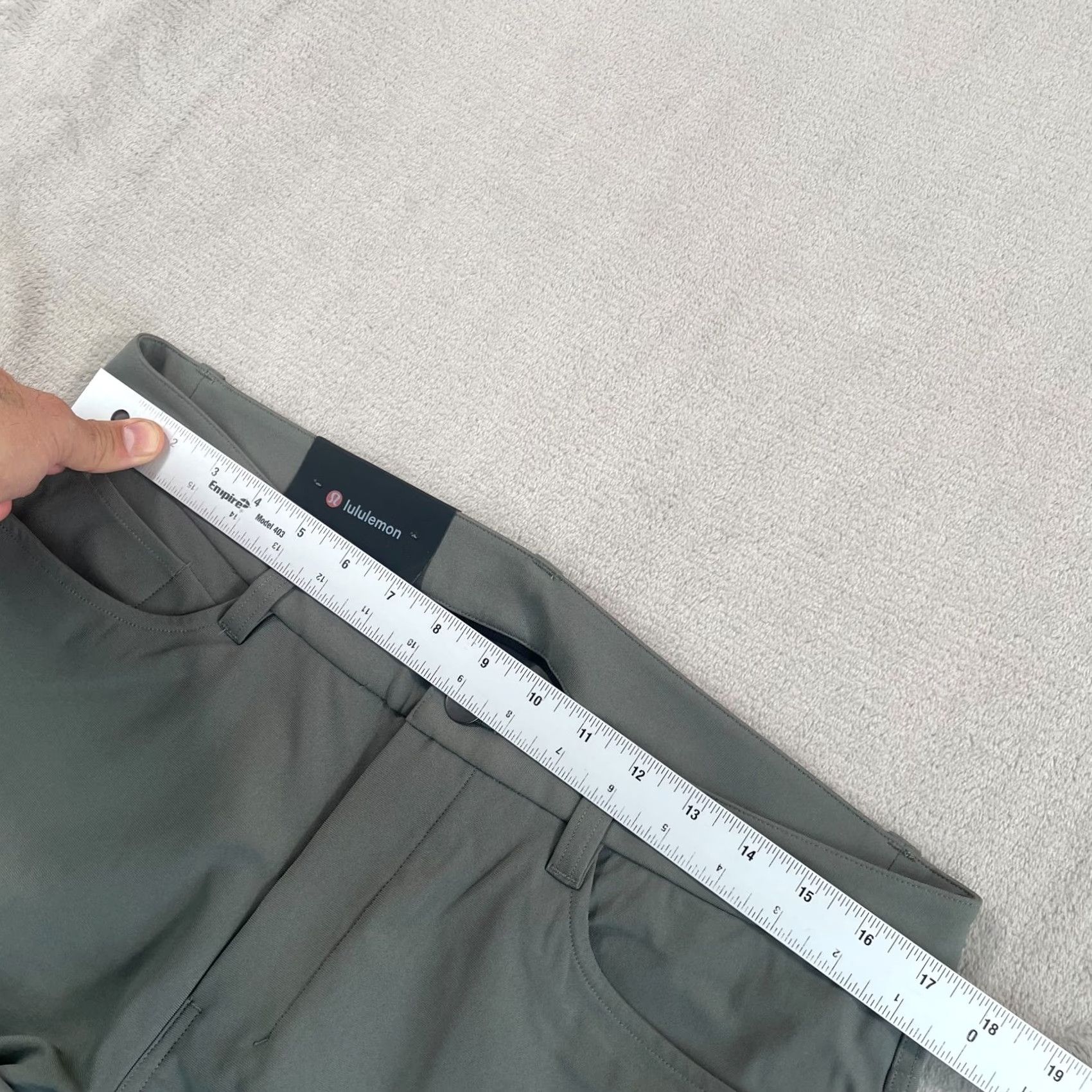 Lululemon Lululemon ABC Slim-Fit 5 Pocket Pants Men 33x29 Grey Warpstreme Moisture Wicking Stretch NWT Military/Preppy Style Chino Slim Leg Casual Mens Size US 33 - 6 Thumbnail