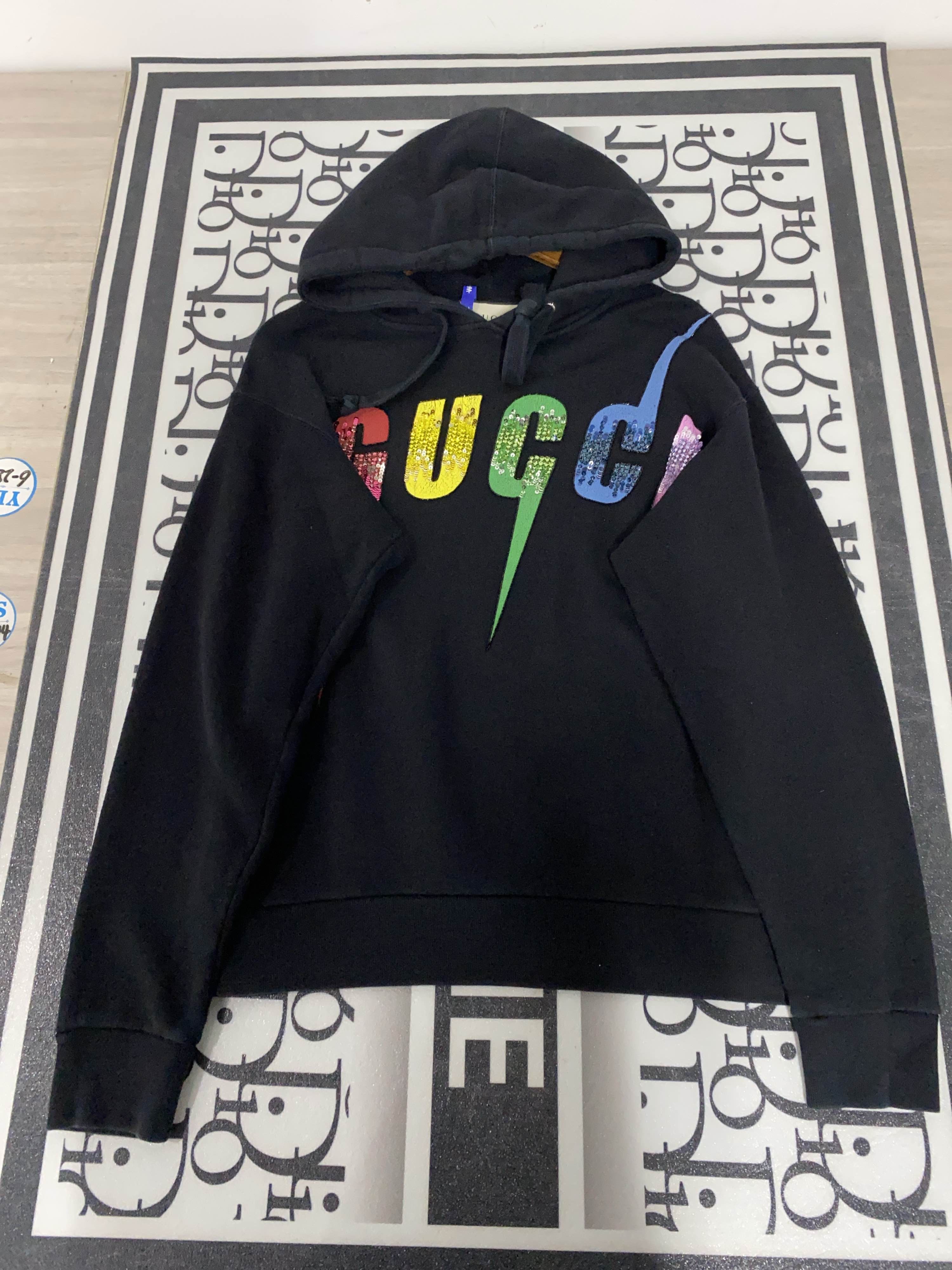 Gucci Gucci Rainbow Logo Hoodie Size XS Size XS / US 0-2 / IT 36-38 - 1 Thumbnail