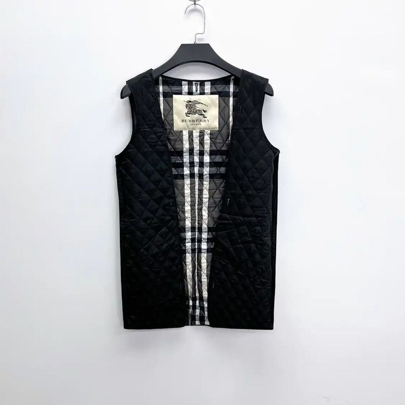 Burberry Burberry Black Quilted Check Jacket Size S / US 4 / IT 40 - 1 Thumbnail
