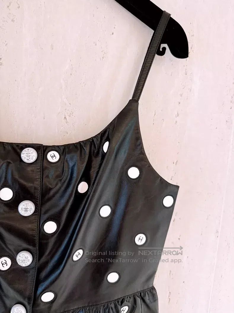 Chanel Chanel 23S spring and summer black and white dott logo dia Size XXS / US 00 / IT 34 - 3 Thumbnail