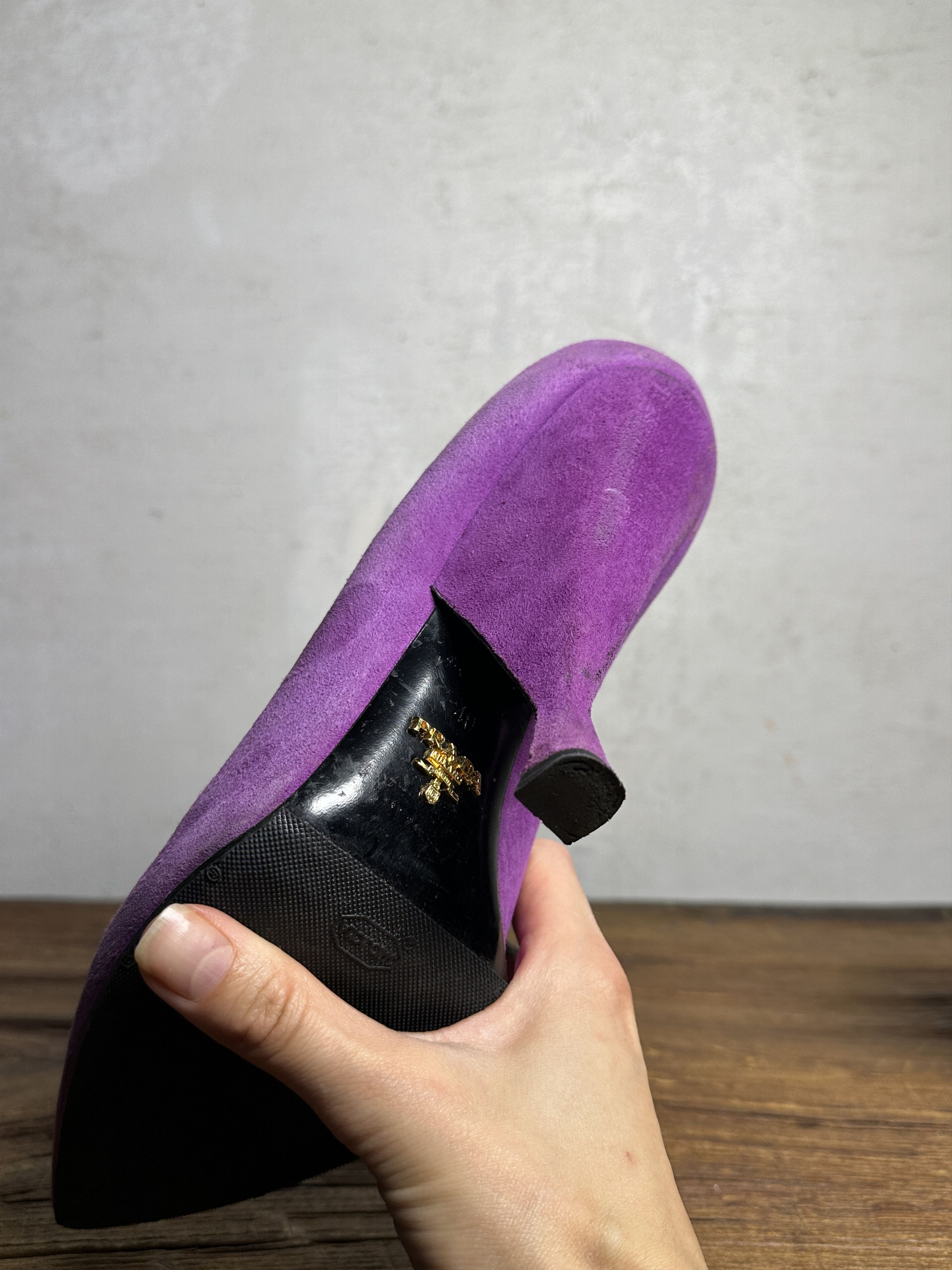 Prada Prada AW10 Suede Fuchsia Heels Size US 10 / IT 40 - 12 Thumbnail