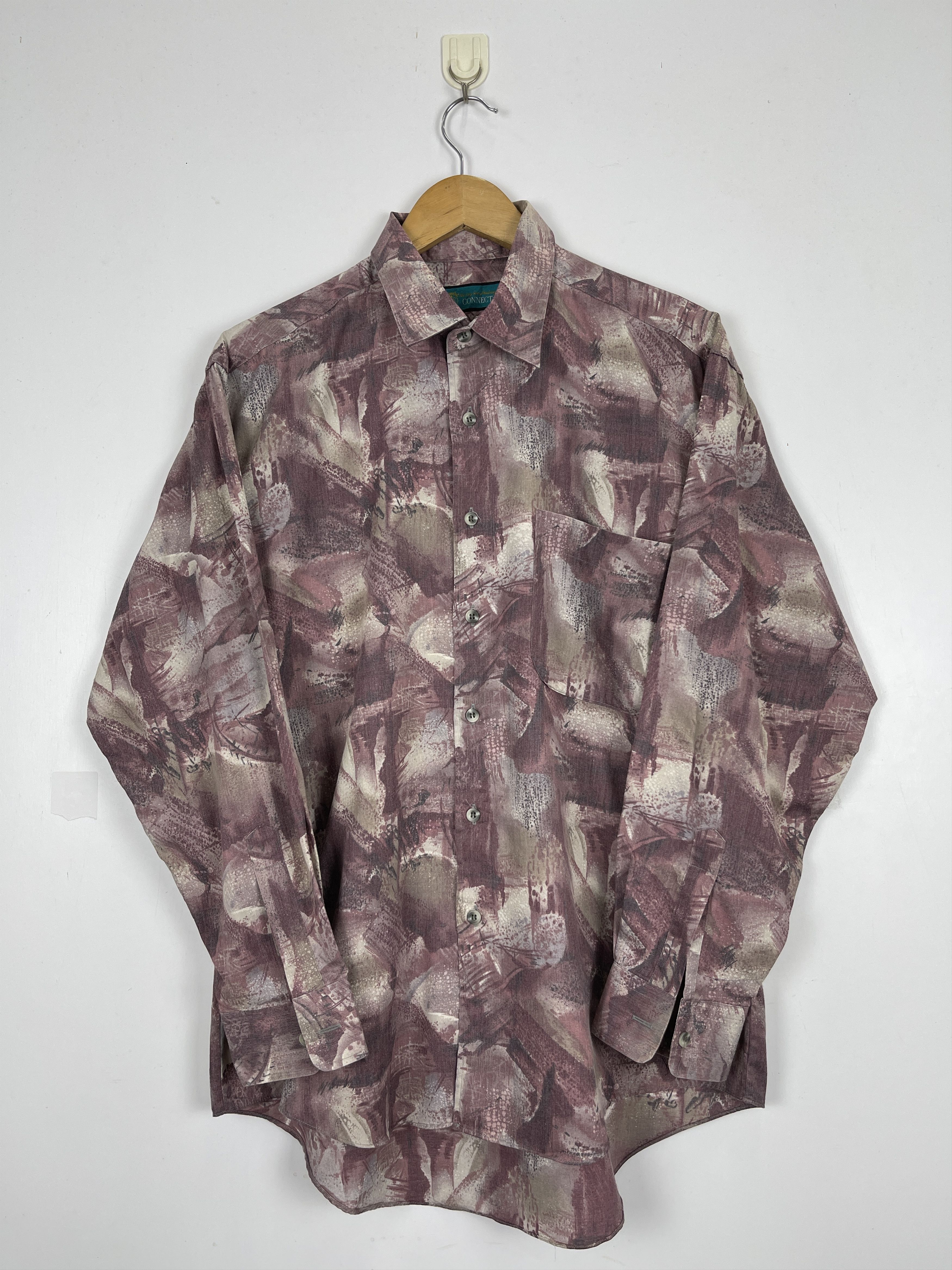 Japanese Brand × Vintage Vintage Japanese Brand Floral Design Silk Shirt TA0406 Size US L / EU 52-54 / 3 - 1 Thumbnail