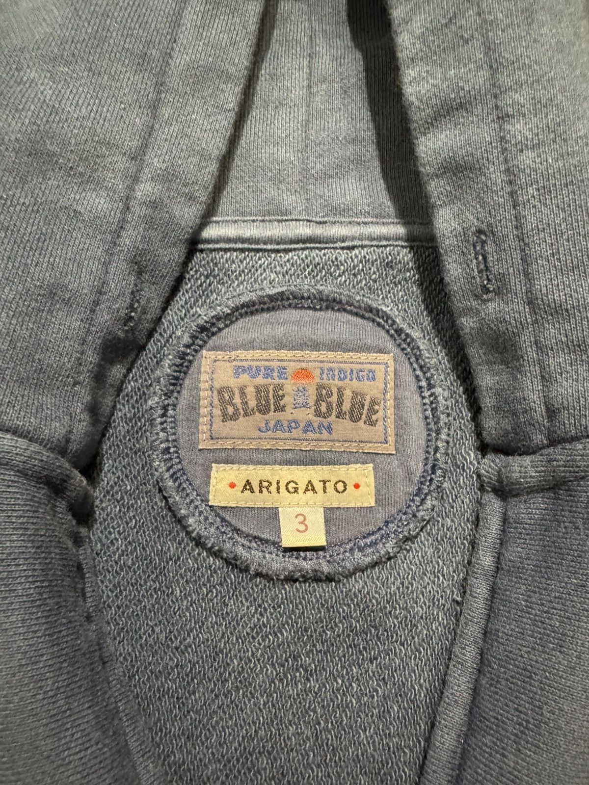 Pure Blue Japan Indigo Blue Sweater Hoodie Size US M / EU 48-50 / 2 - 3 Thumbnail