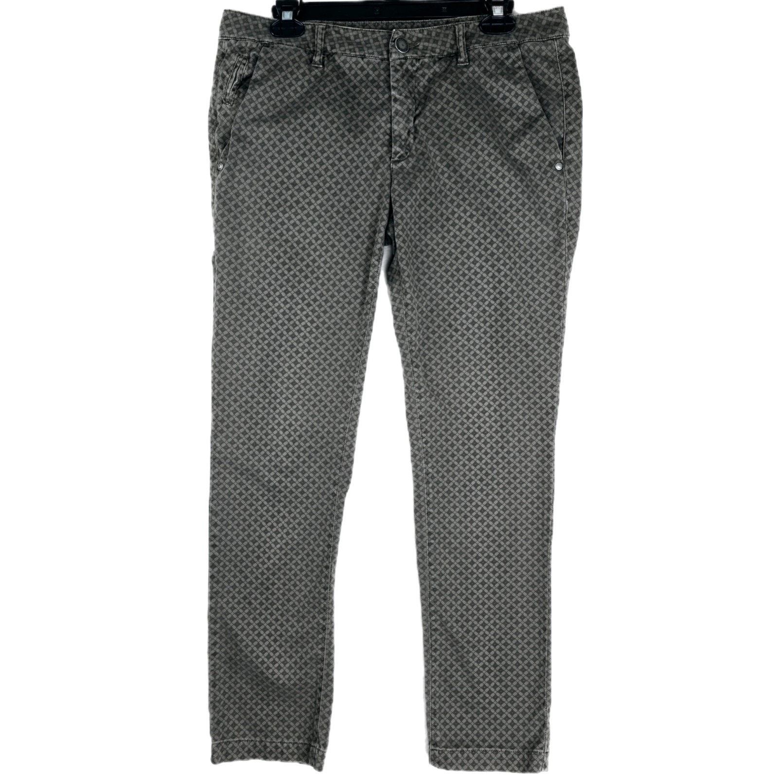 Other Alessandro Dell'Acqua Brown Geometric AOP Pants Sz 34 34x29 Size 34" / US 12 / IT 48 - 1 Thumbnail