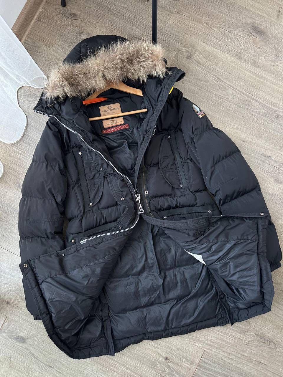 Parajumpers × Vintage Vintage Parajumpers Womens Black Parka Long Puffer Jacket Size XL / US 12-14 / IT 48-50 - 14 Thumbnail