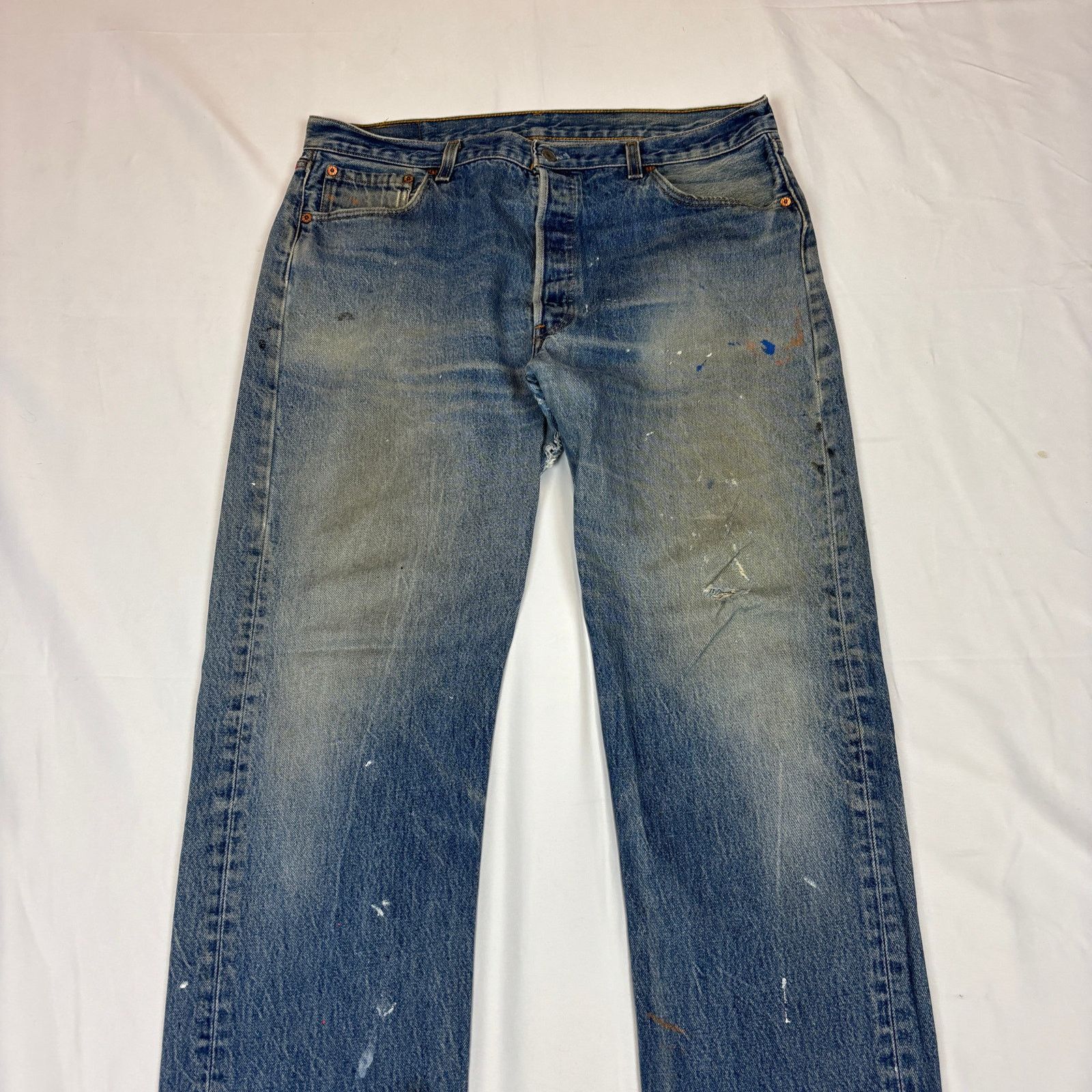 Levi's Vintage 90s Levi's 501 Straight Leg Jeans 36x33 Size US 36 / EU 52 - 2 Thumbnail