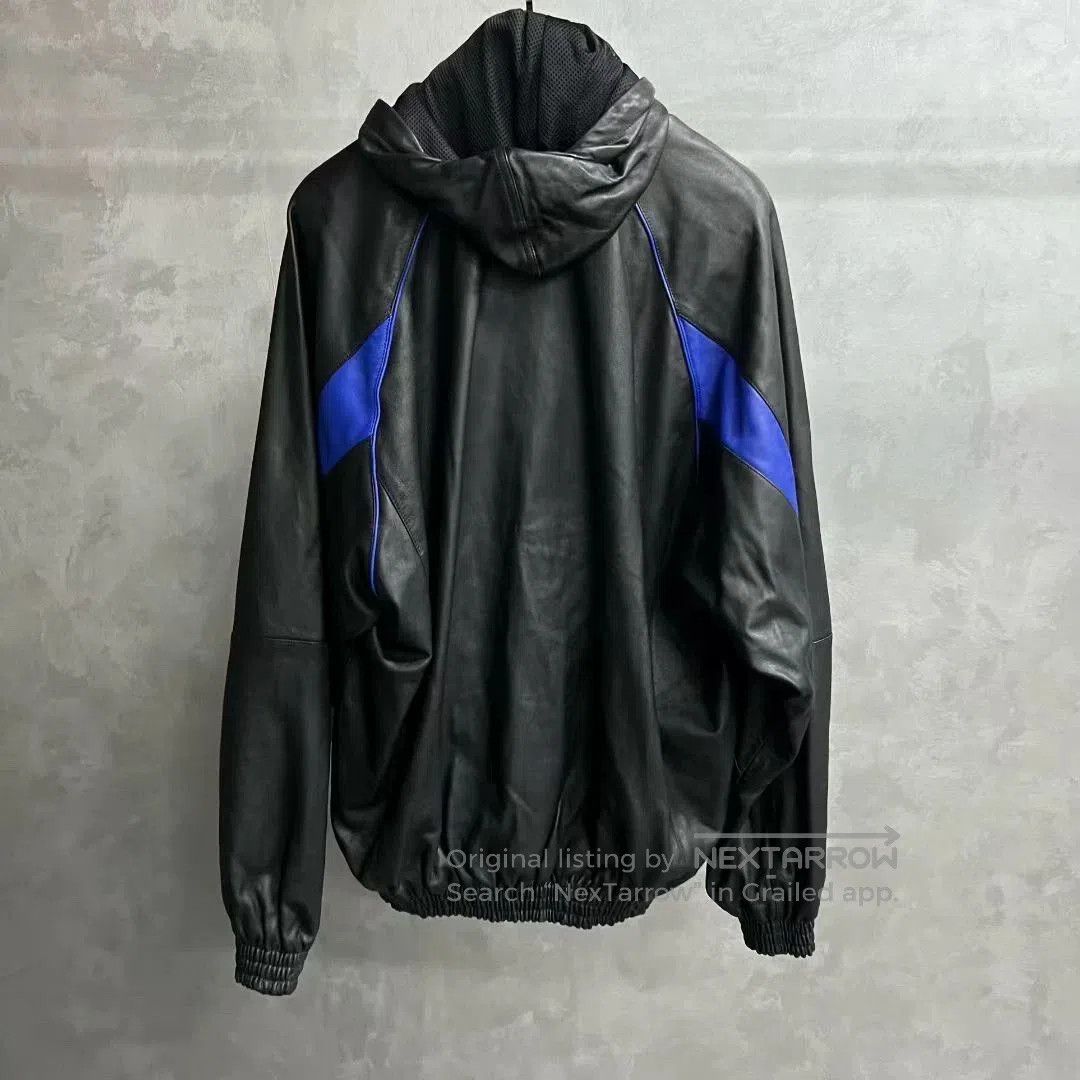 Balenciaga balenciaga color logo print hooded leather jacket. Size US M / EU 48-50 / 2 - 5 Thumbnail