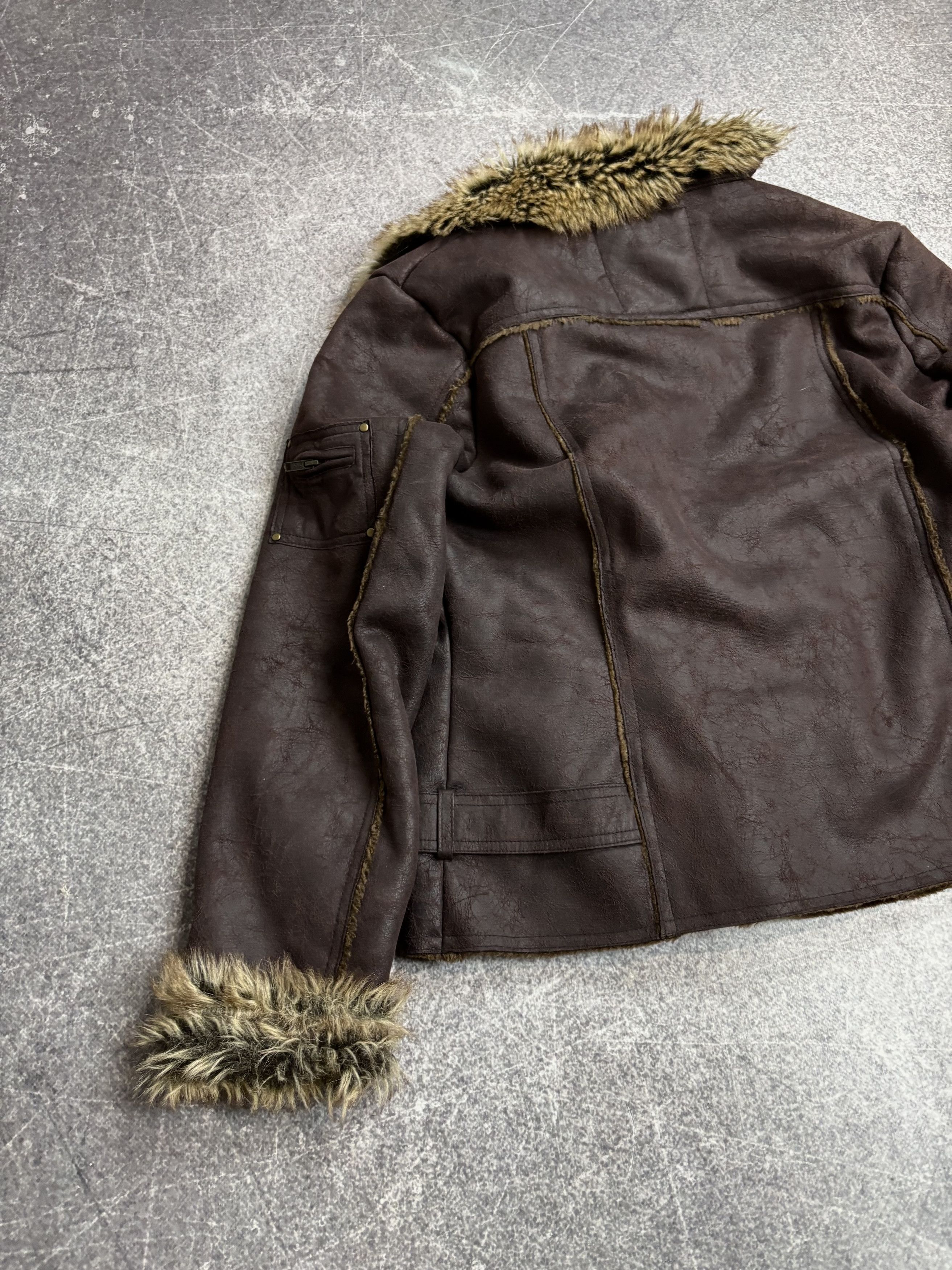 If Six Was Nine IF SIX WAS NINE STYLE JAPANESE SHEEPSKIN JACKET FUR HOOD Y2K Size US S / EU 44-46 / 1 - 7 Thumbnail