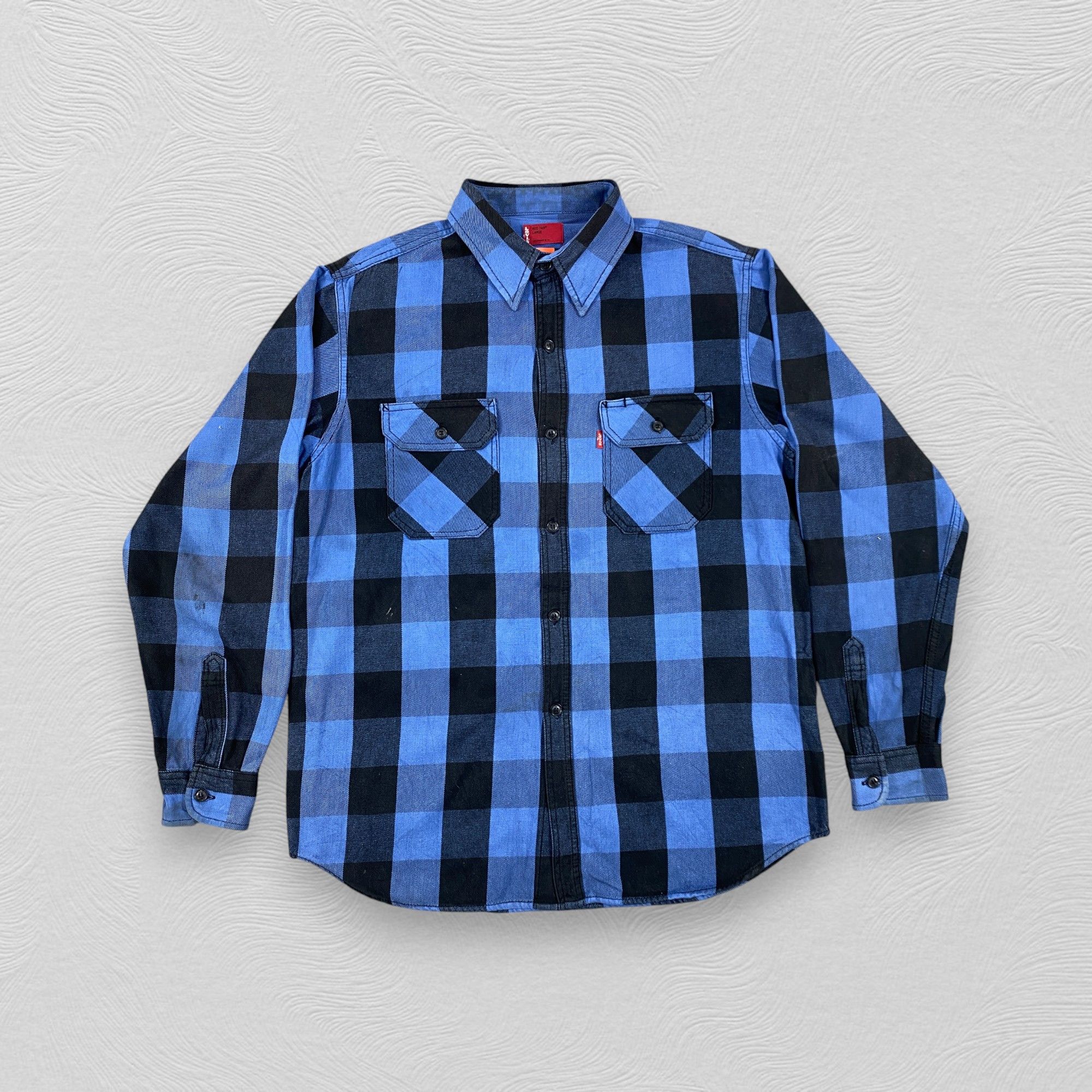 Japanese Brand Vintage Levi's Red Tab Plaid Button Large Shirt -J284 Size US L / EU 52-54 / 3 - 1 Thumbnail