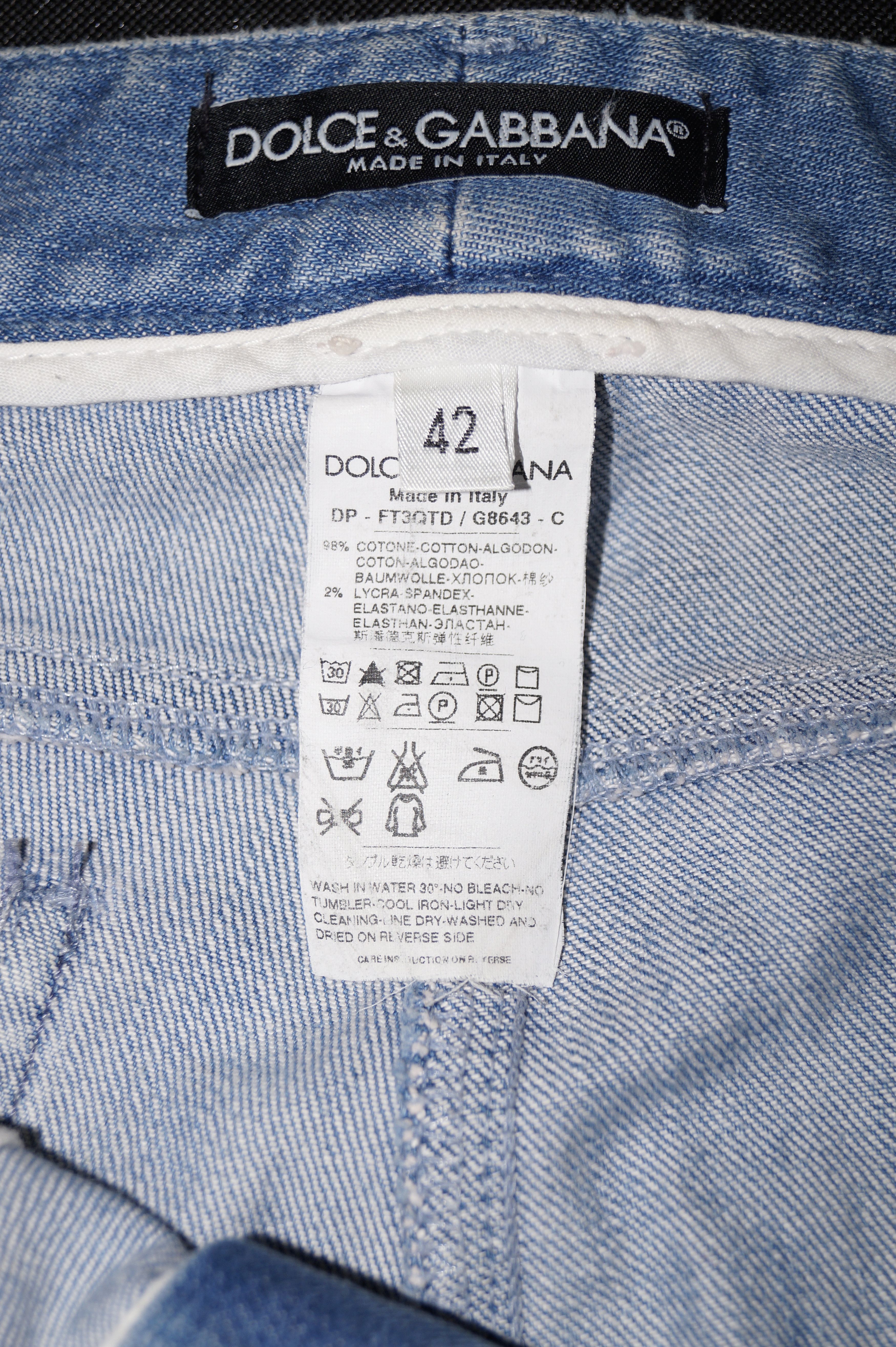 Dolce & Gabbana Dolce & Gabbana luxury Italian straigth jeans 42 size Size 42" / US 20 - 6 Thumbnail