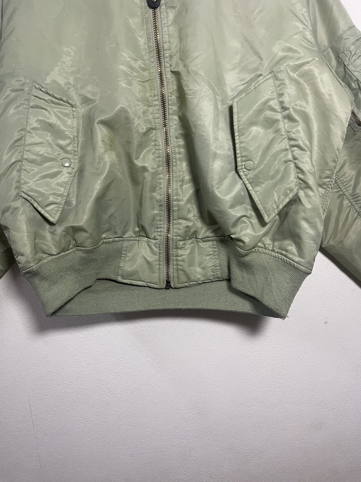 Vintage Vintage Warm Heart Reversible MA-1 Military Bomber Jacket Size US L / EU 52-54 / 3 - 5 Thumbnail