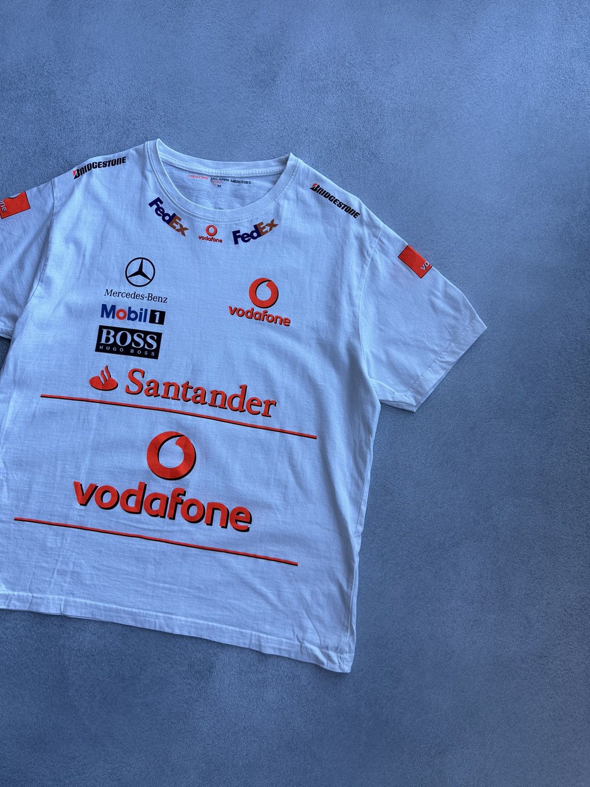 Formula 1 × Vintage Vodafone McLaren Mercedes Formula Uno Racing T-shirt Size US M / EU 48-50 / 2 - 3 Thumbnail