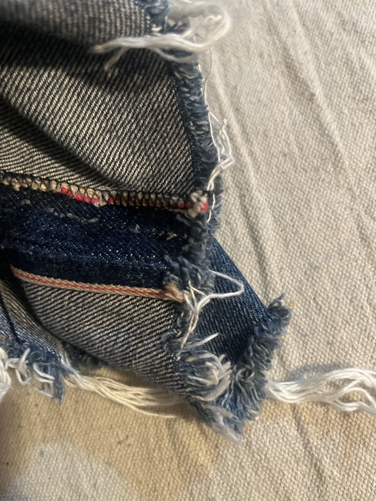 A.P.C. × Denime × Vintage apc hipster distressed cut off short jeans 32” tag 29 Size US 32 / EU 48 - 3 Thumbnail